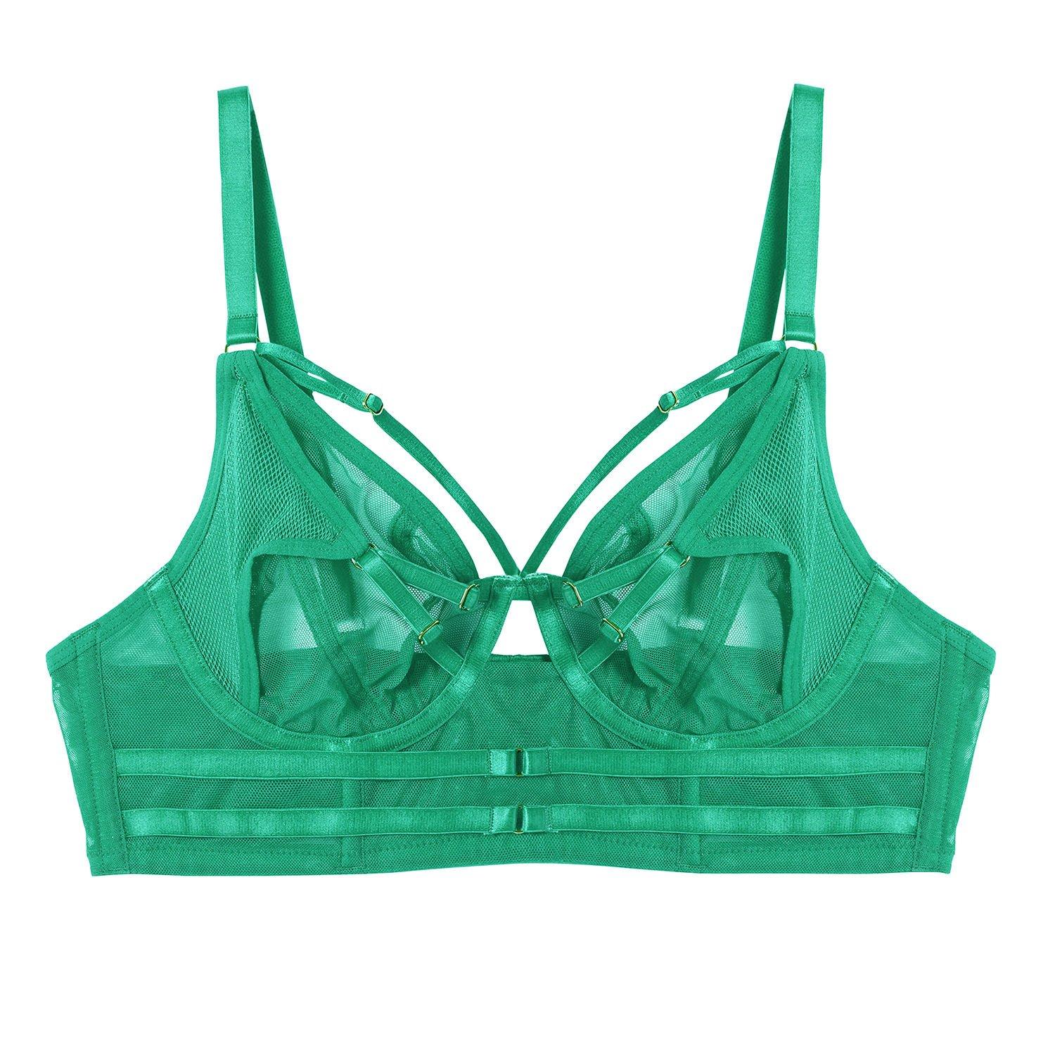Green - Playful Promises - Eddie Green Crossover Balconette Bra - 3