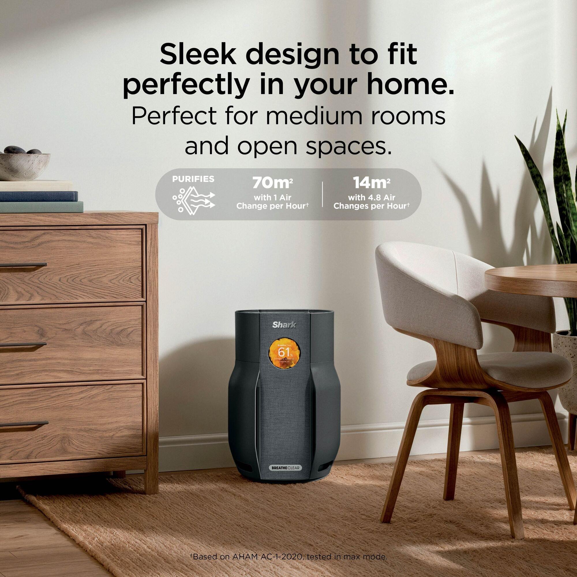 Charcoal - Shark - BreatheClear + NeverChange6 Air Purifier HP162UKBK - 6