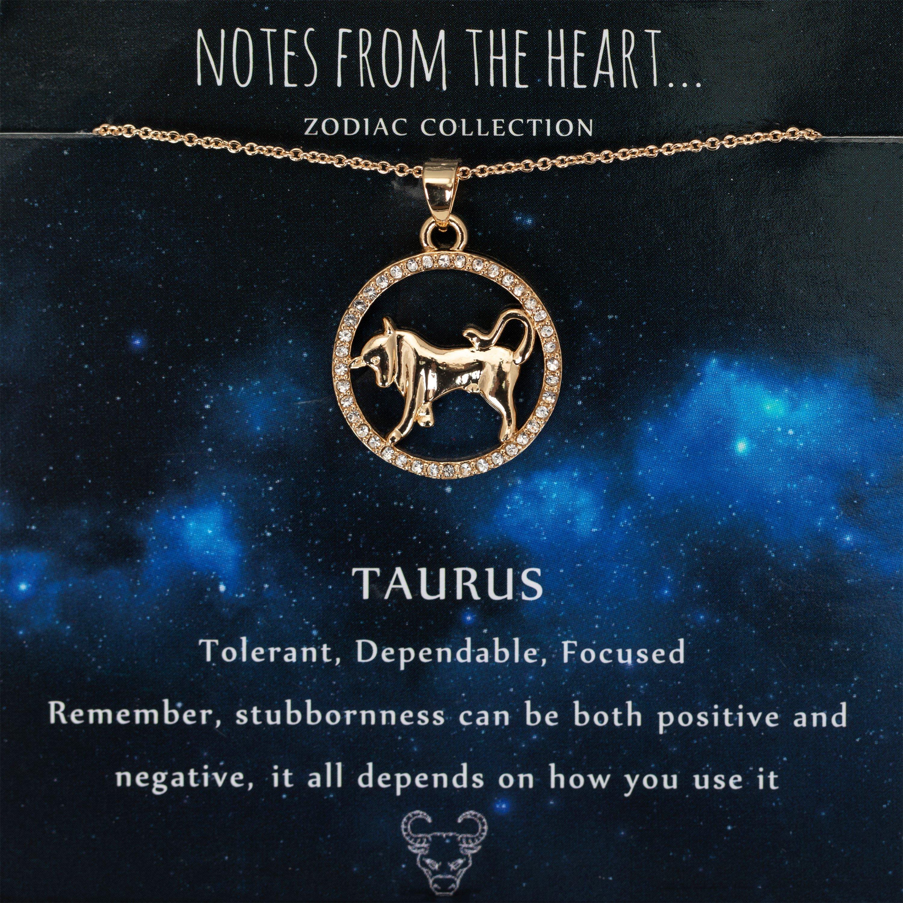 Notes From The Heart Women's Zodiac Pendant - Gold