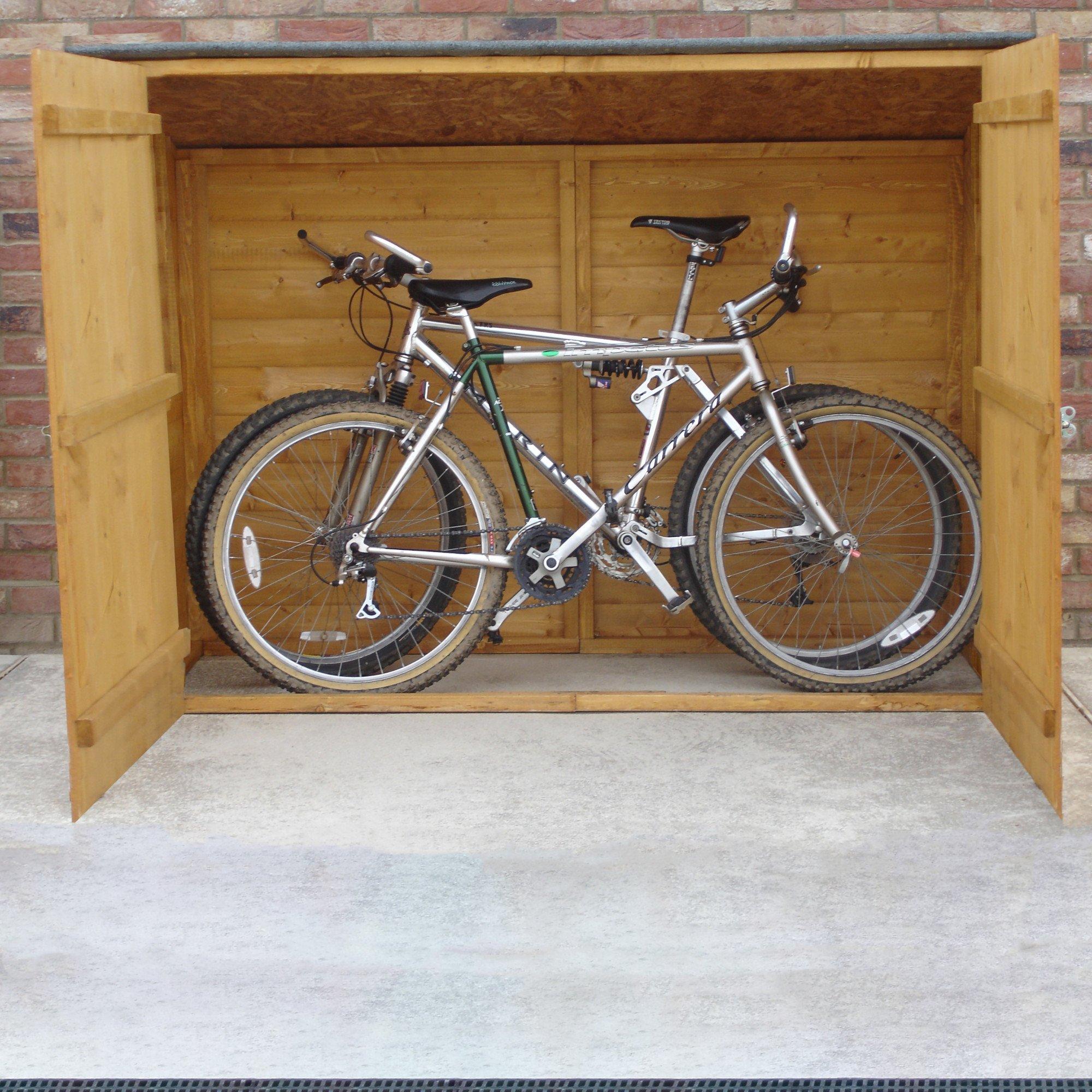 Wood - Shire - Pent Shiplap Bike Store No Floor - 6