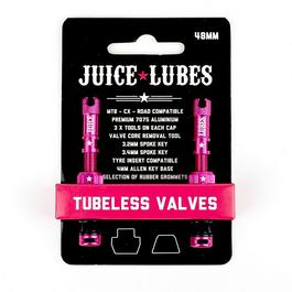 Juice Lubes Tubeless Valves, 48mm, Pink