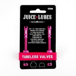 Juice Lubes Tubeless Valves, 65mm, Pink