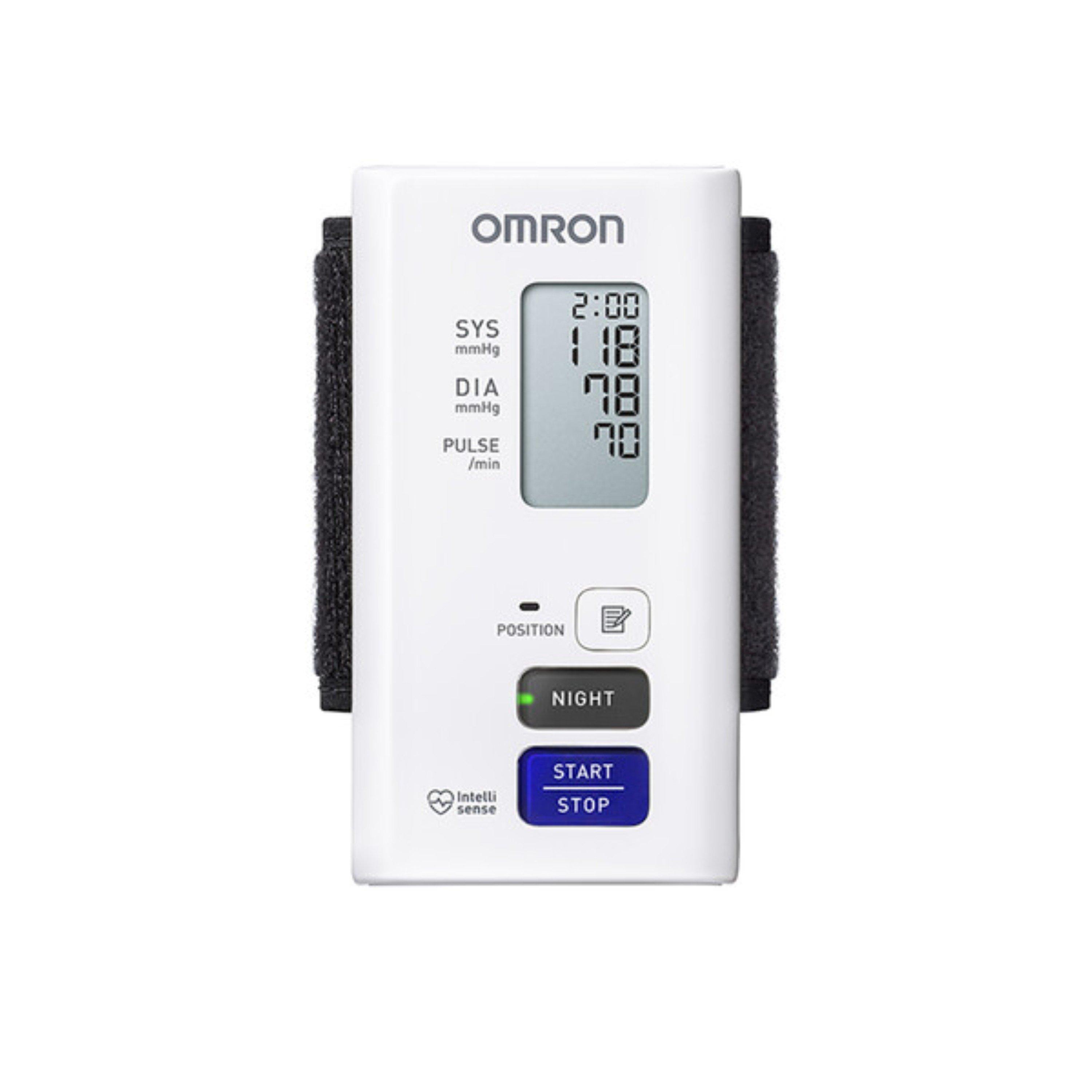 Omron  Nightview Automatic Wrist Bpm - White - N/A