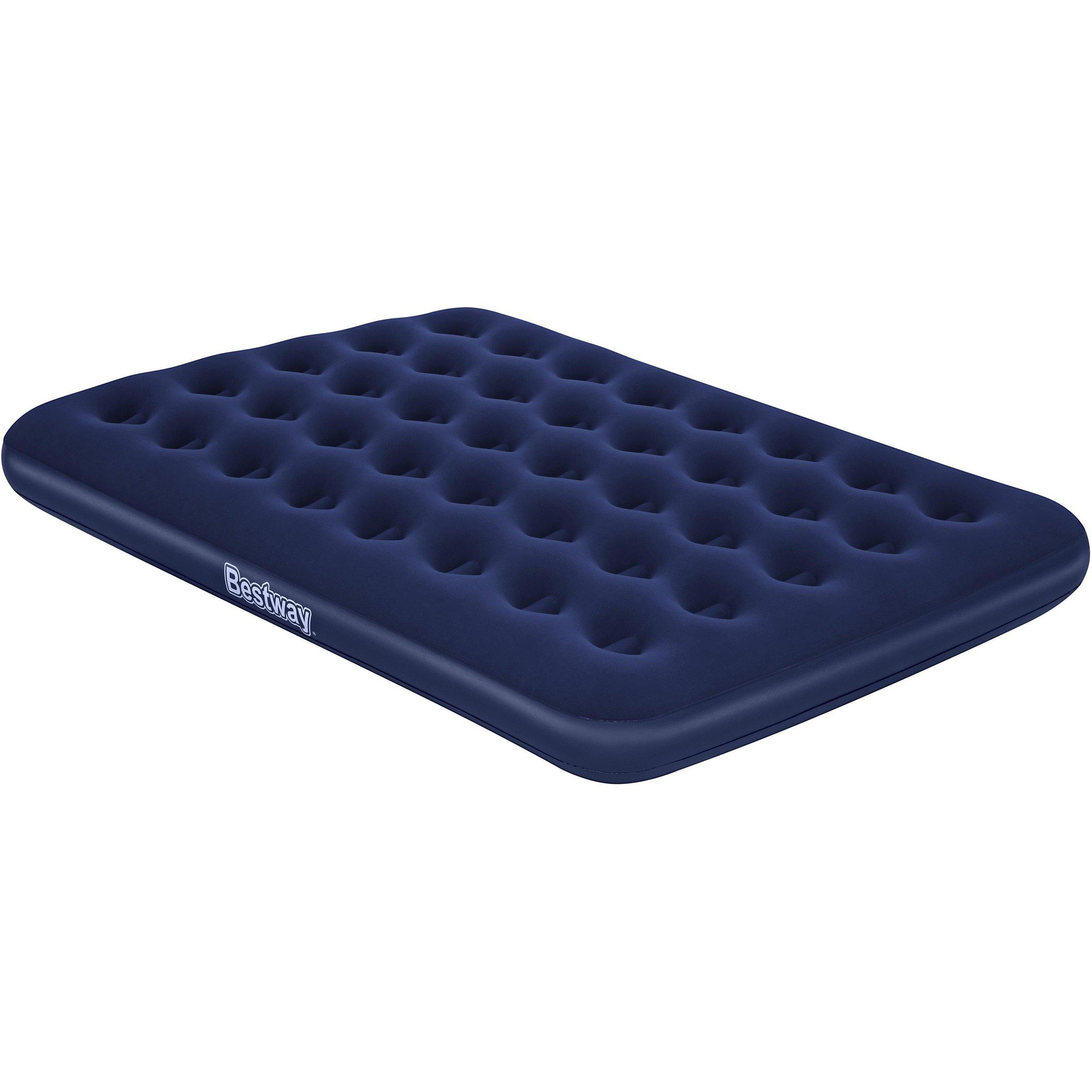 Blue - Bestway - Bestway Double Flocked Airbed