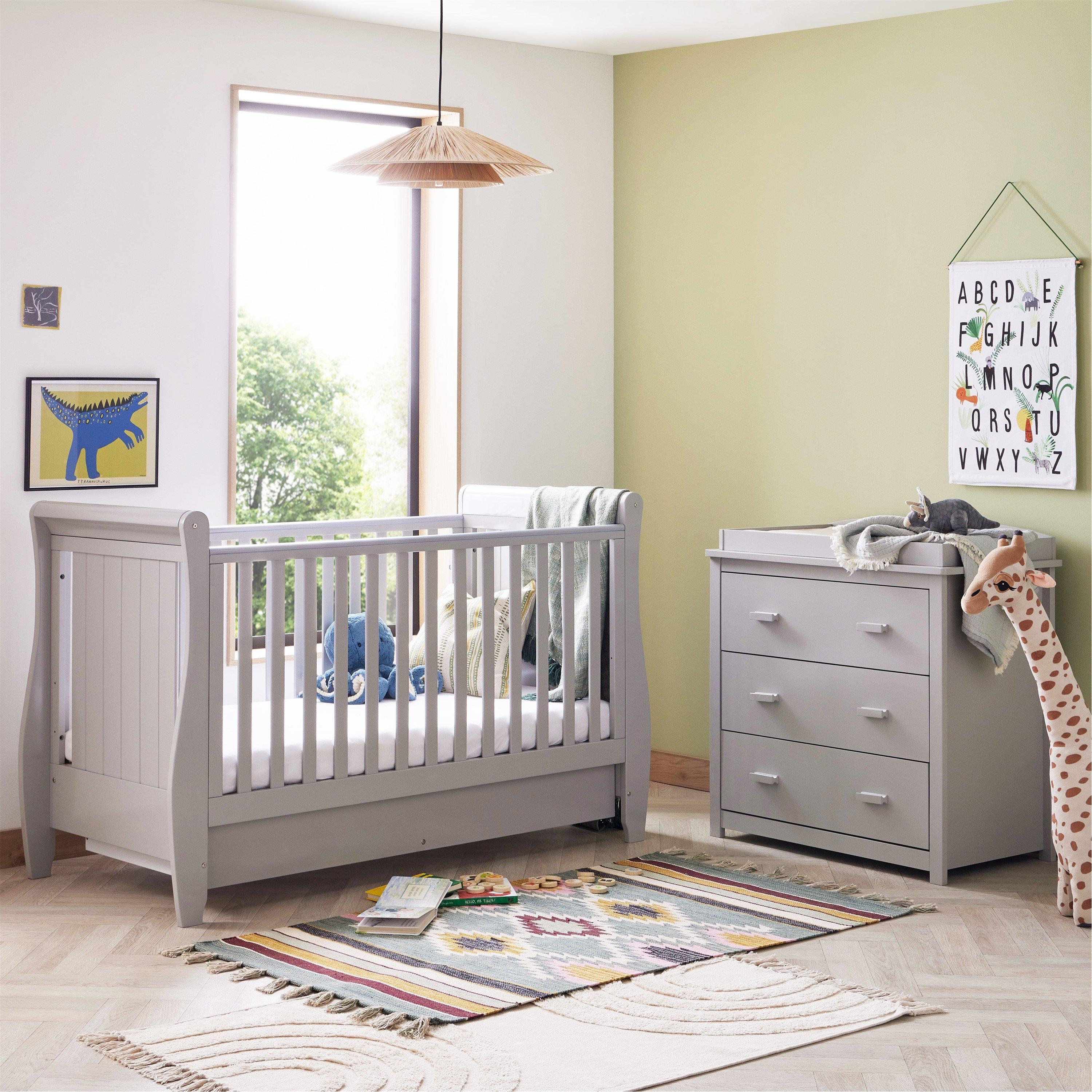 Grey - Babymore - Stella 2 Piece Room Set - Grey - 2