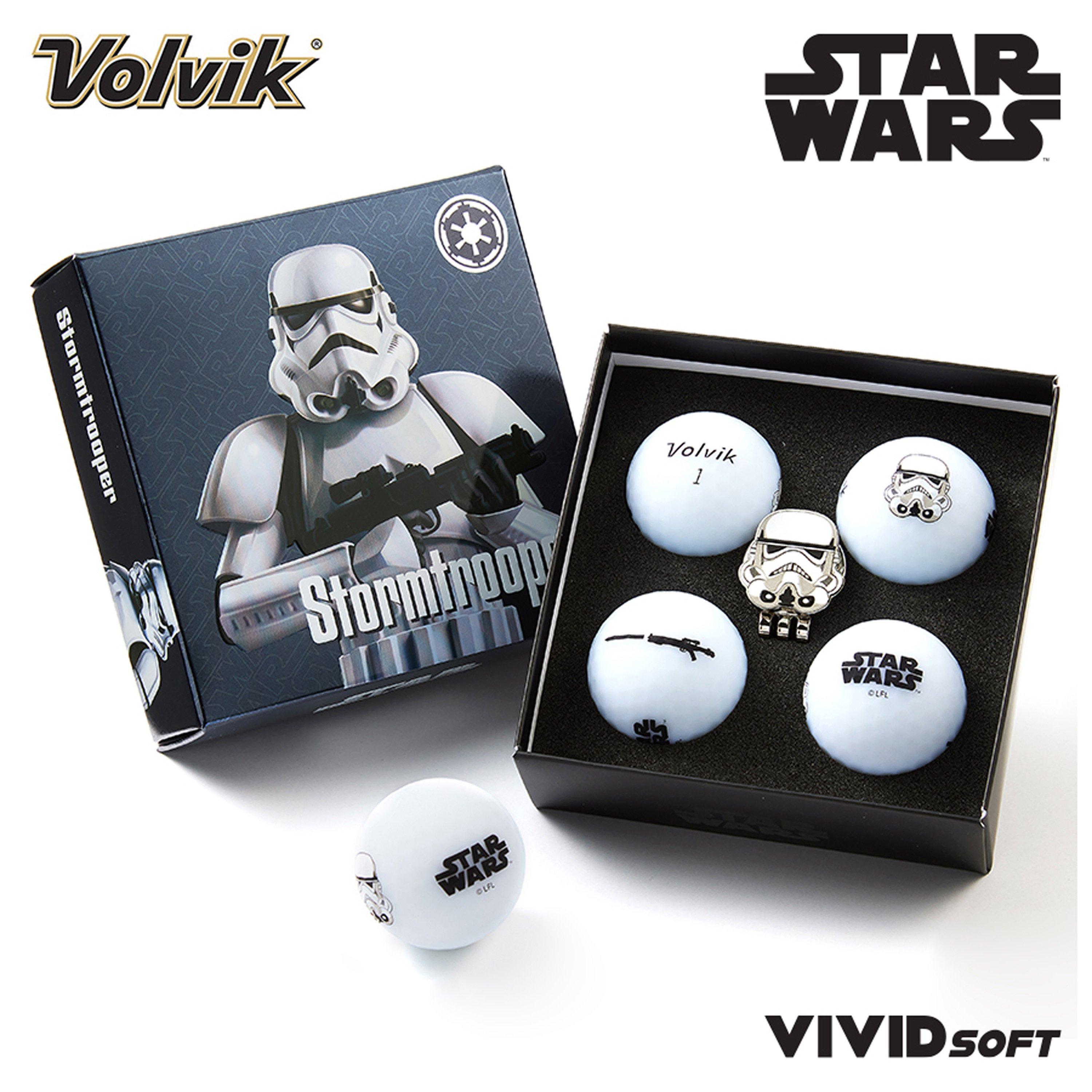Volvik Vivid Soft 4 Balls + Market Star Wars Sets