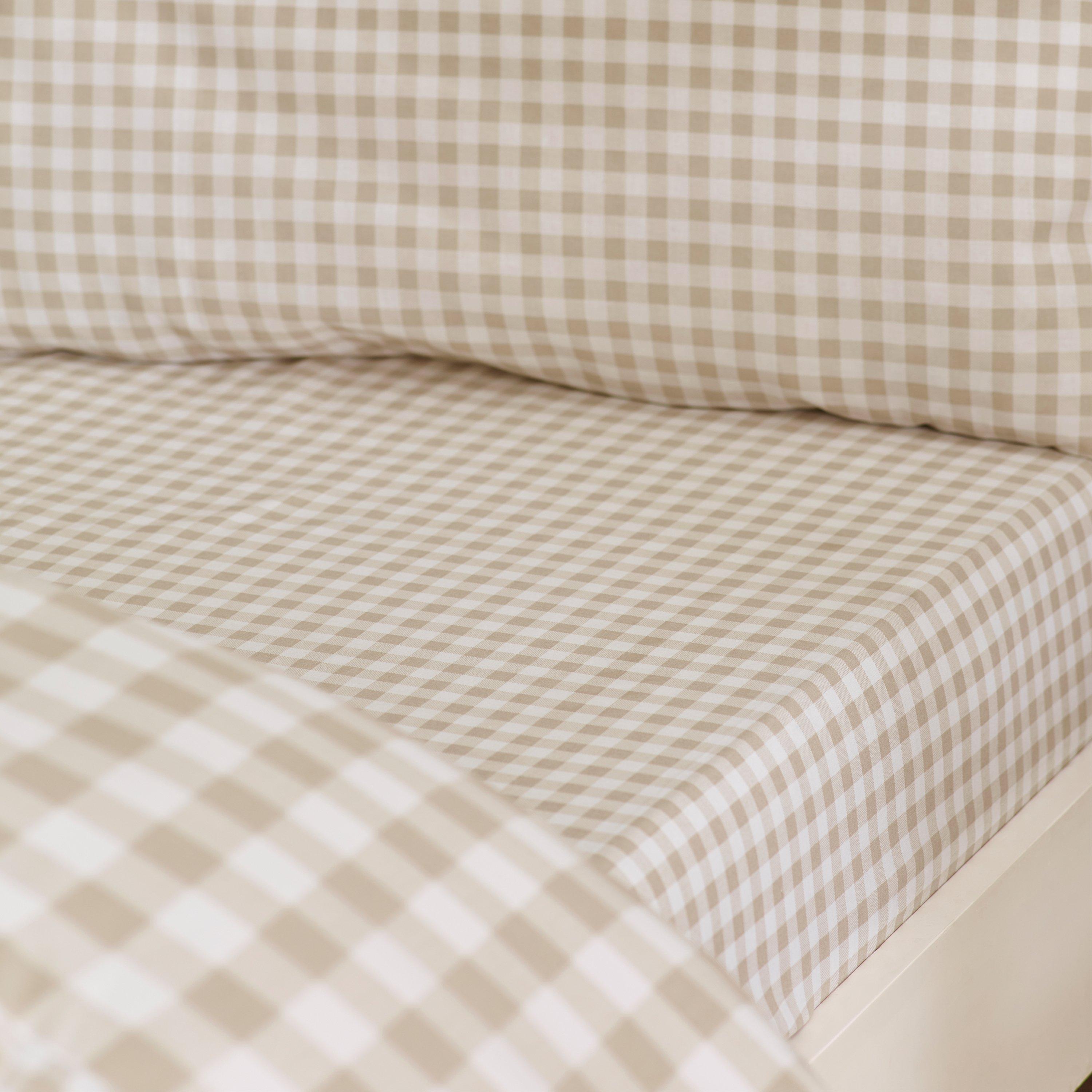 Bamford Gingham Check Fitted Sheet
