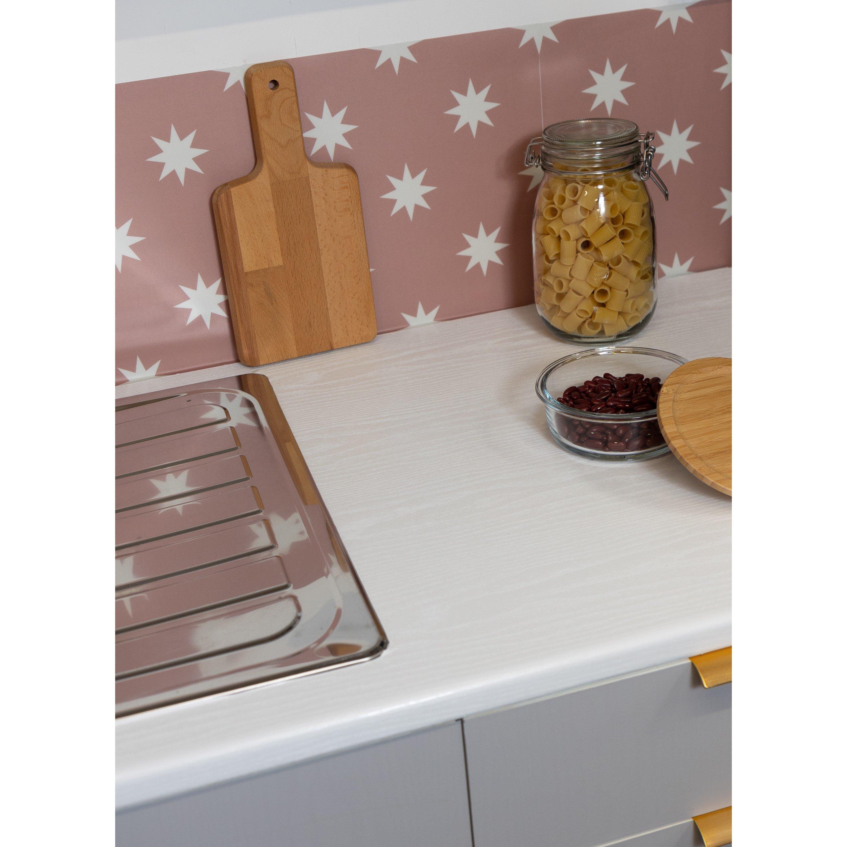 White - D C Fix - dc fix Whitewood Self Adhesive Vinyl Wrap - 2