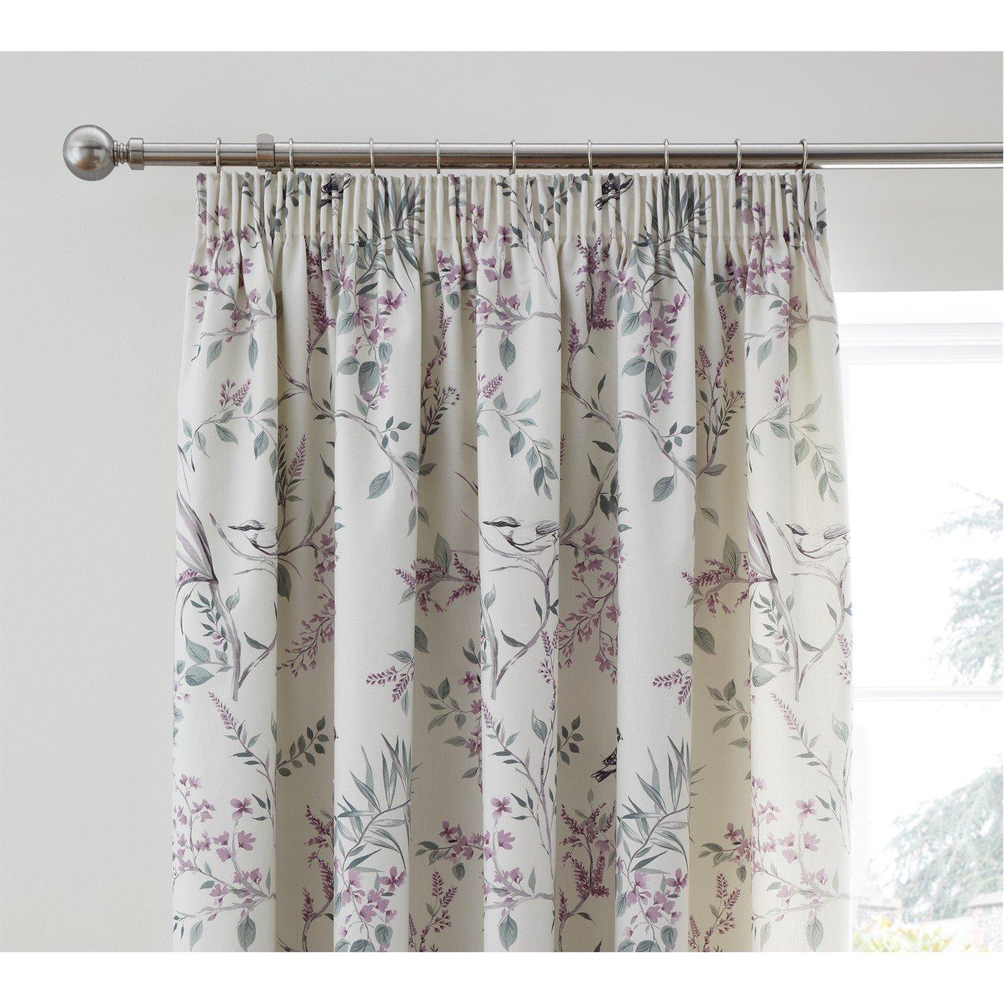 Heather - Dreams and Drapes - Jazmine 100% Cotton Lined Curtains With Tie-Backs - 2