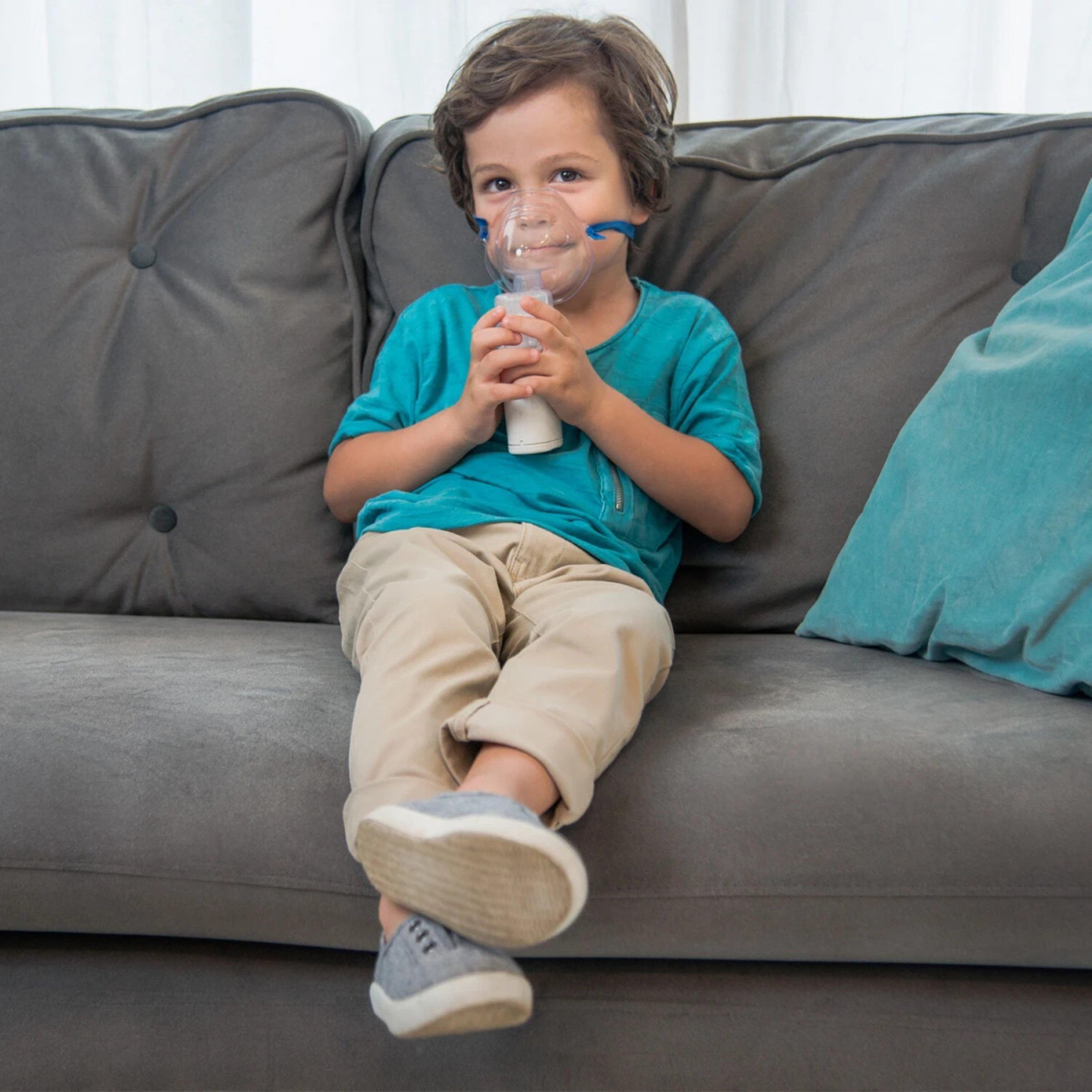 White - Omron - OMRON MicroAIR U100 Nebuliser (NE-U100-E) - 5