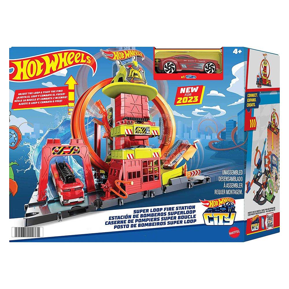 Multi Format An - Hot Wheels - City Super Loop Fire Station - 1