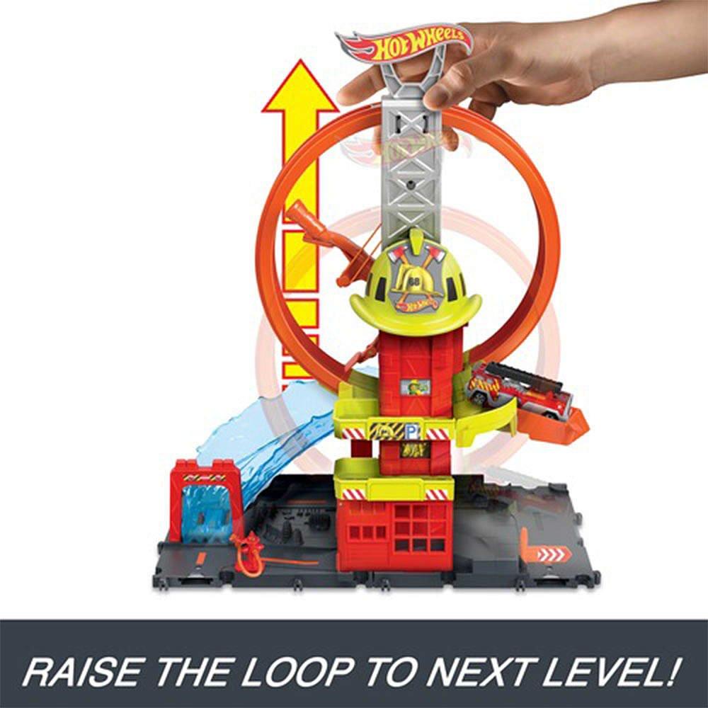 Multi Format An - Hot Wheels - City Super Loop Fire Station - 2
