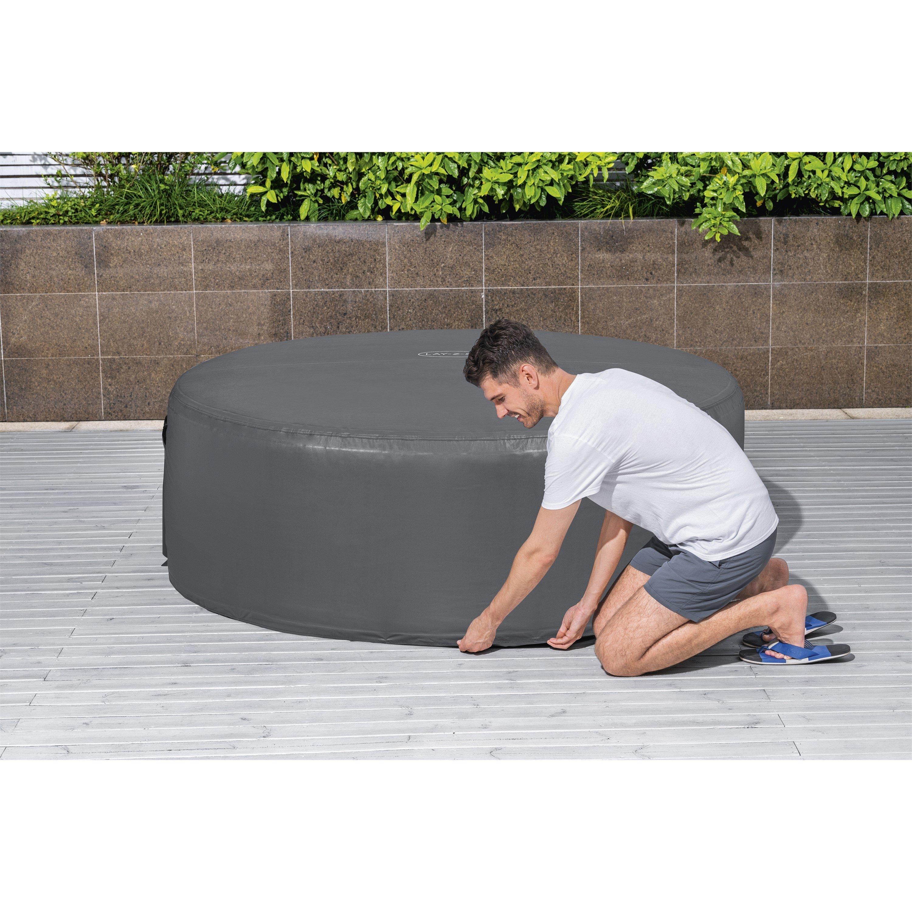 Grey - Lay-Z-Spa - Lay-Z-Spa® EnergySense® Thermal Round Hot Tub Cove - 1