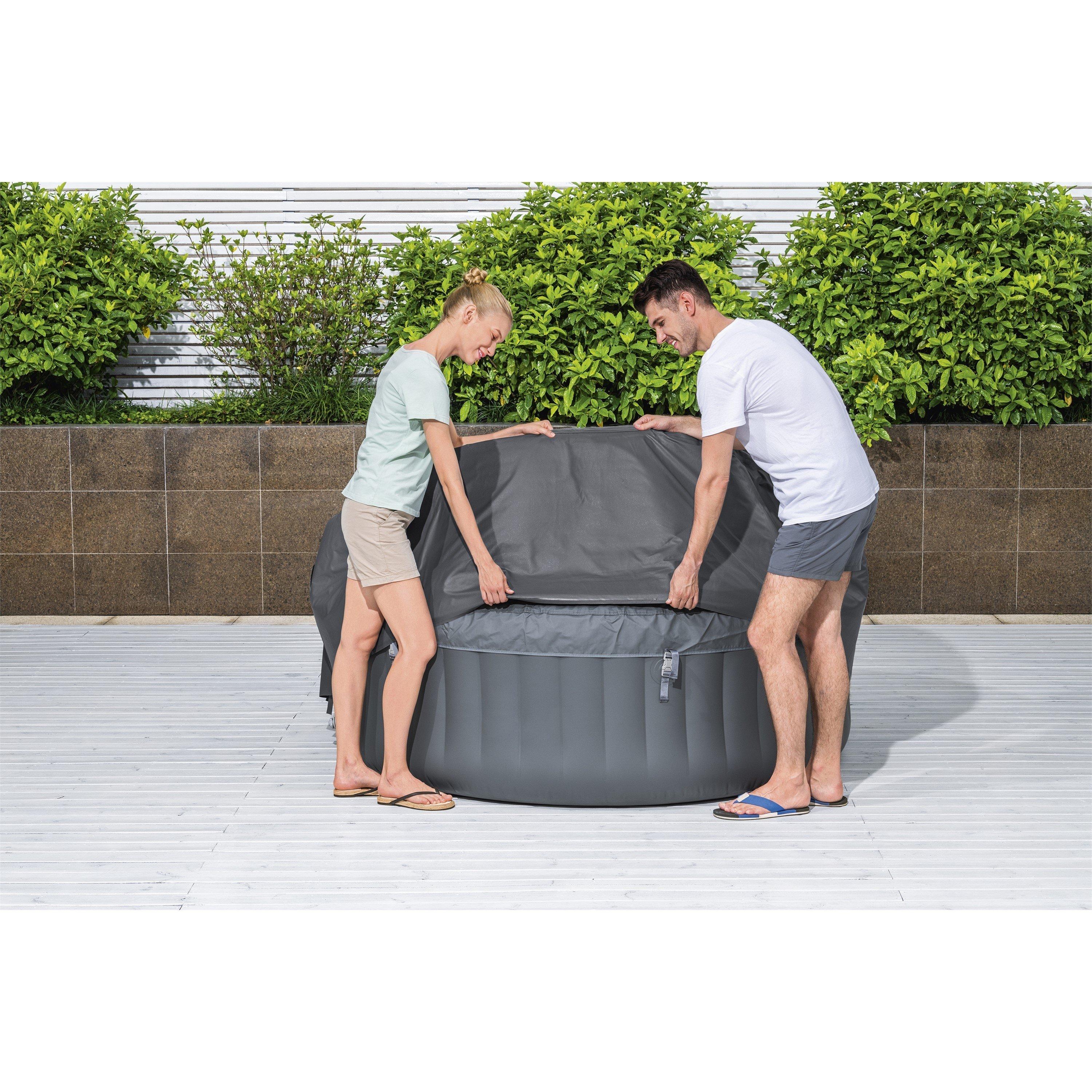 Grey - Lay-Z-Spa - Lay-Z-Spa® EnergySense® Thermal Round Hot Tub Cove - 3