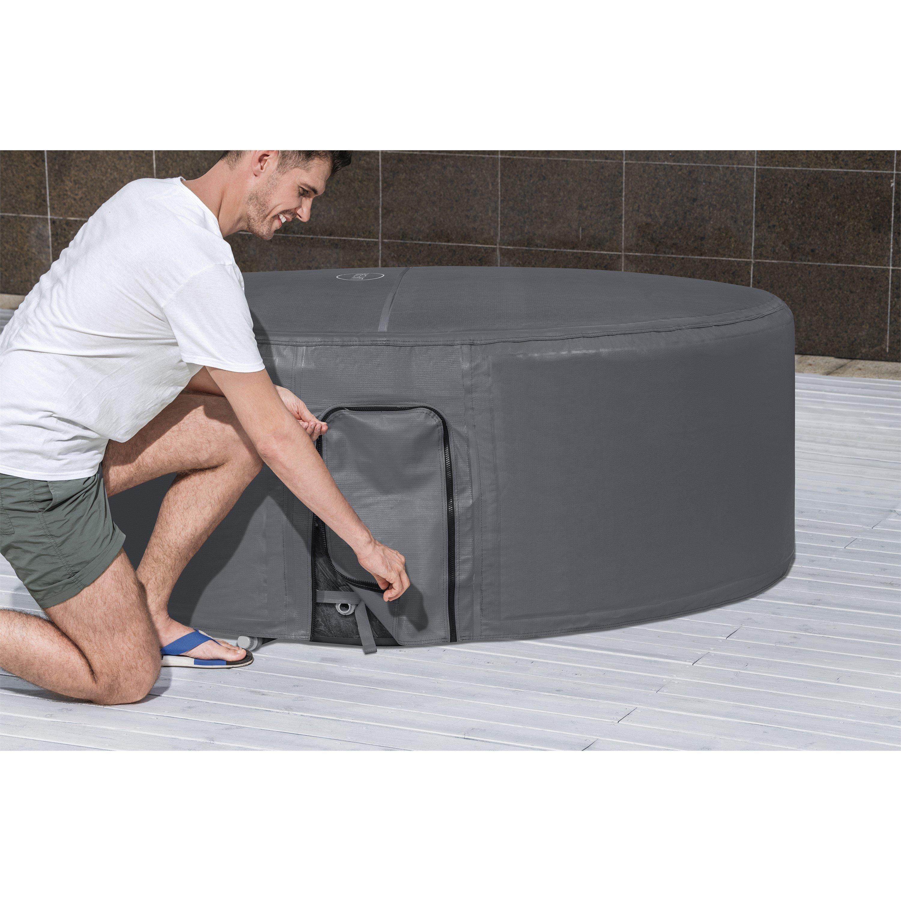 Grey - Lay-Z-Spa - Lay-Z-Spa® EnergySense® Thermal Round Hot Tub Cove - 4