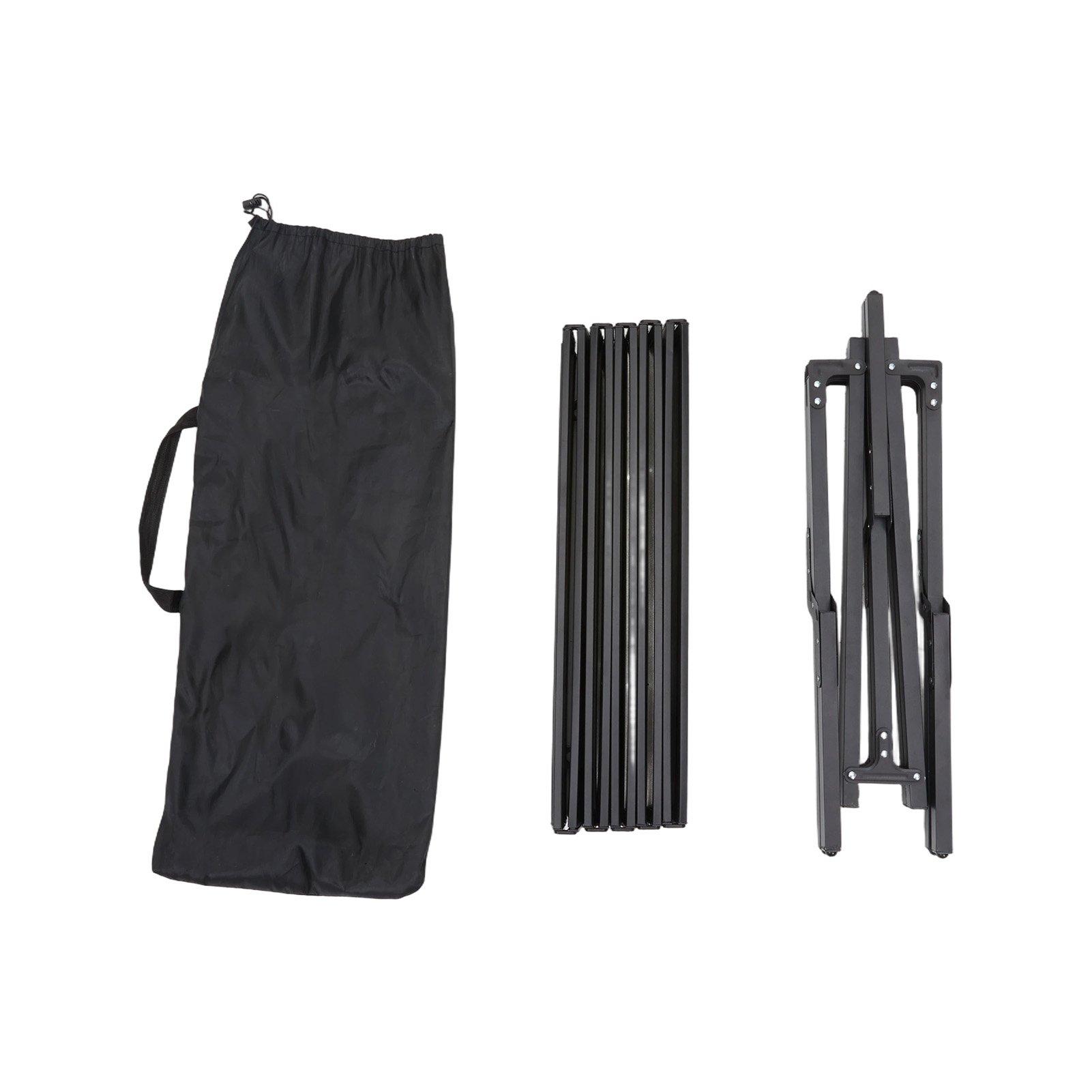 Black - Breeins - Portable Folding Camping Table with 6 Chairs - 4