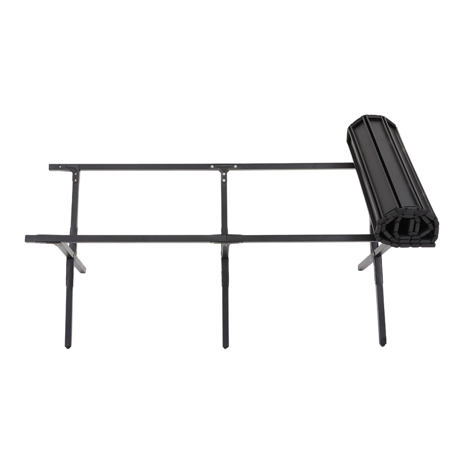 Black - Breeins - Portable Folding Camping Table with 6 Chairs - 6
