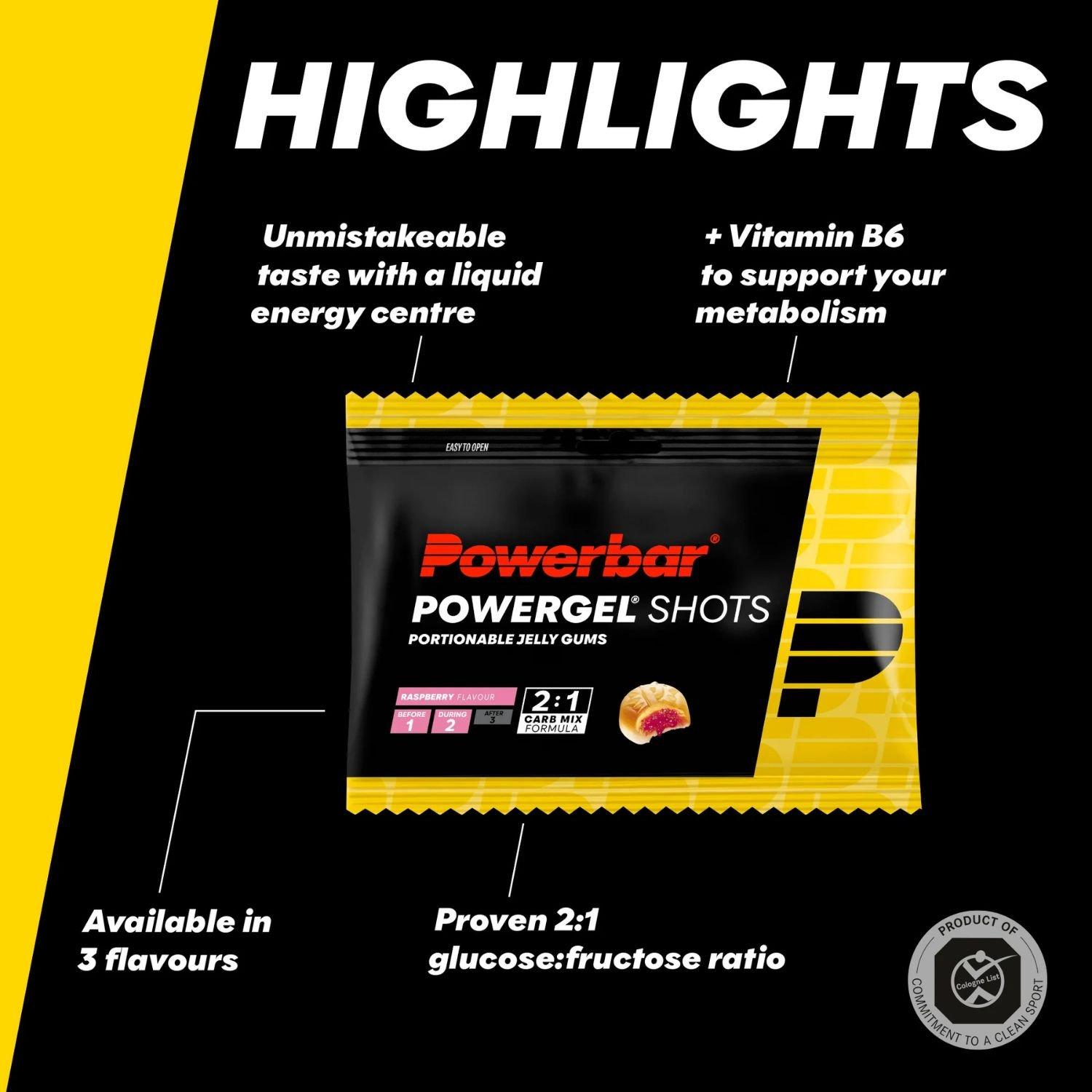 New: Raspberry - Power Bar - PowerBar Powergel Shots (24 x 60g) - 3
