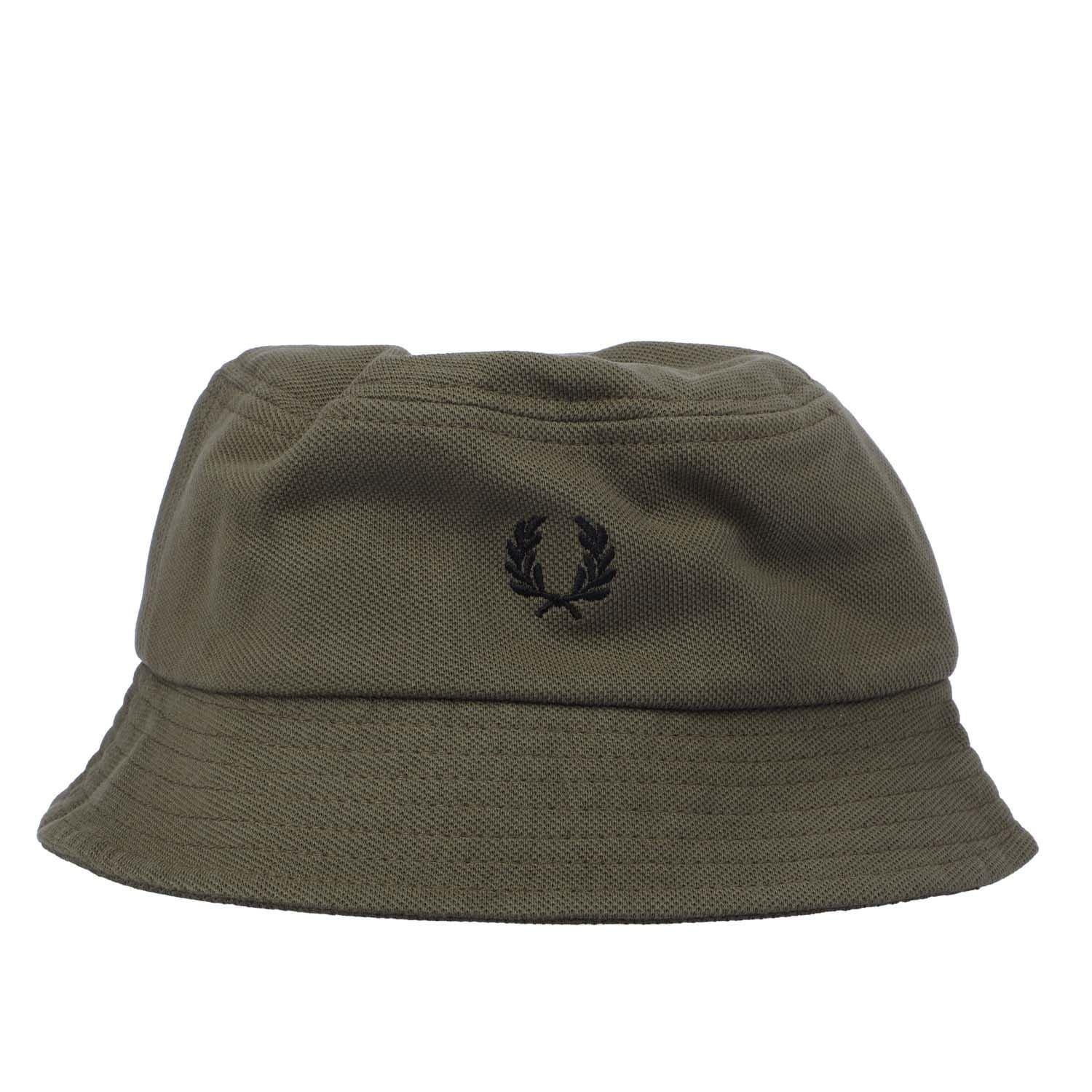 Green - Fred Perry - Pique Bucket Hat - 1