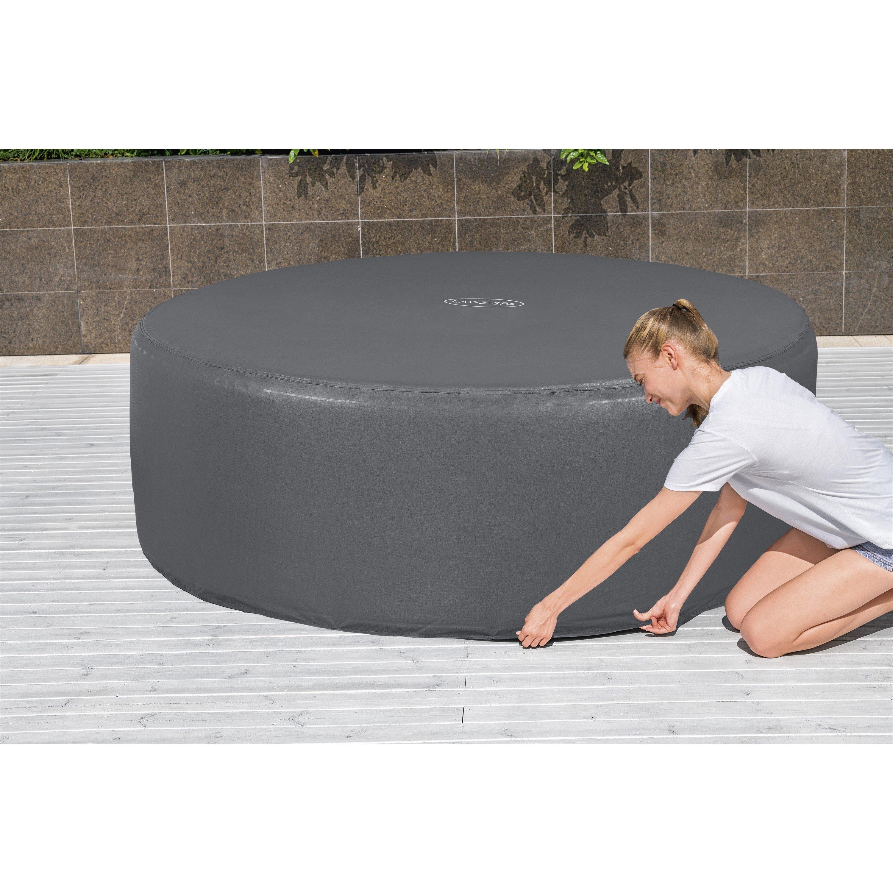Grey - Lay-Z-Spa - Lay-Z-Spa®  Round Thermal Cover - Large - 196cm - 1