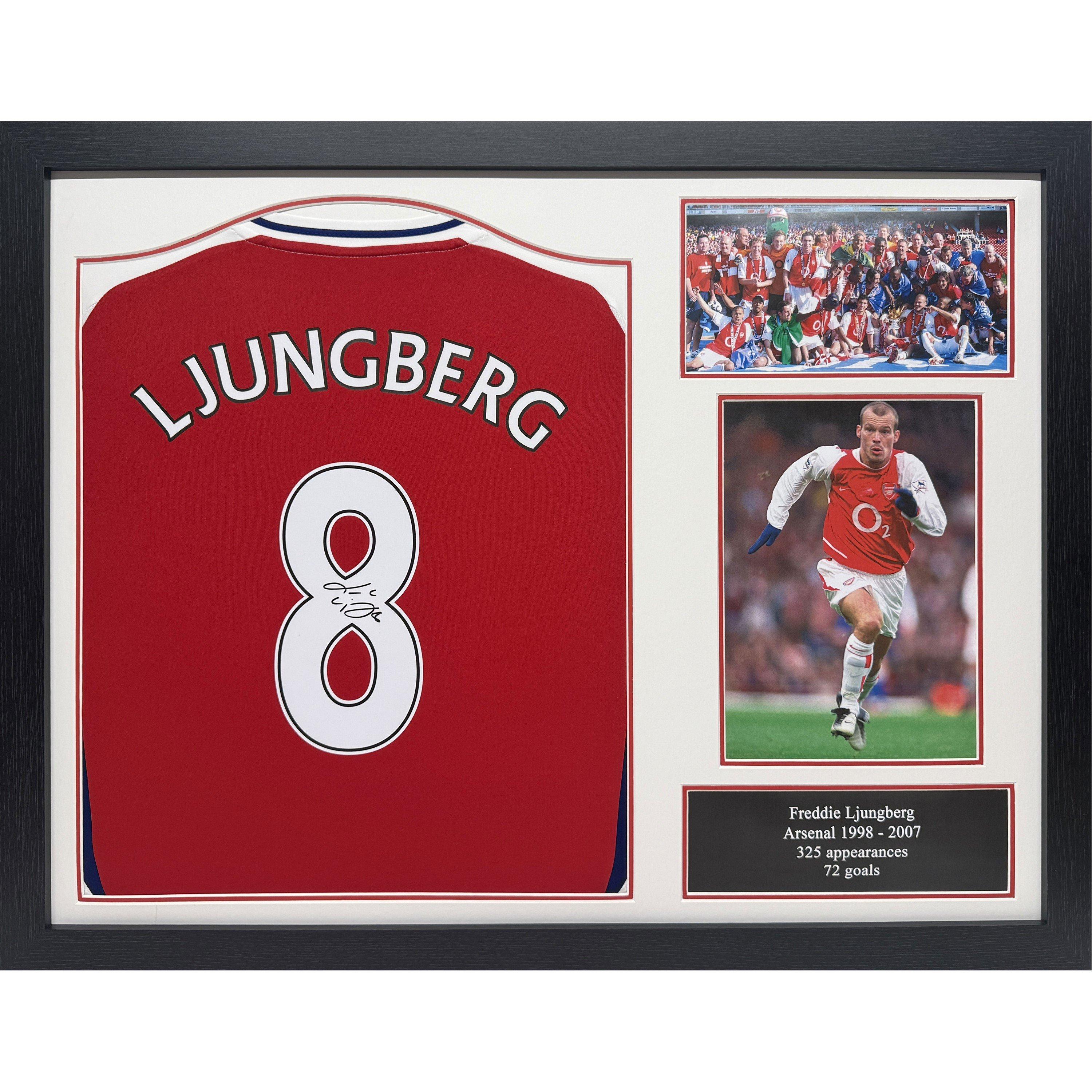 Red - Arsenal FC - Freddie Ljungberg Signed Arsenal football shirt - 1