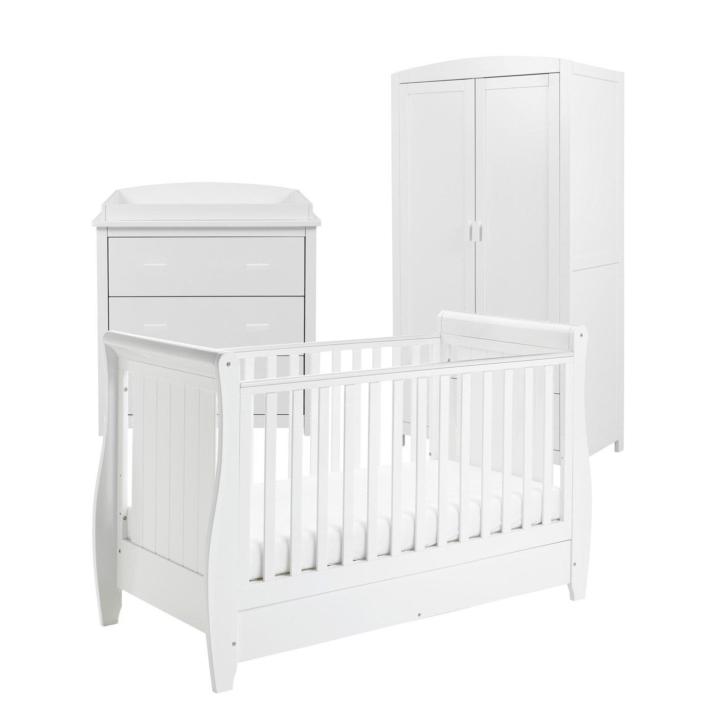 White - Babymore - Stella 3 Piece Room Set - White - 1