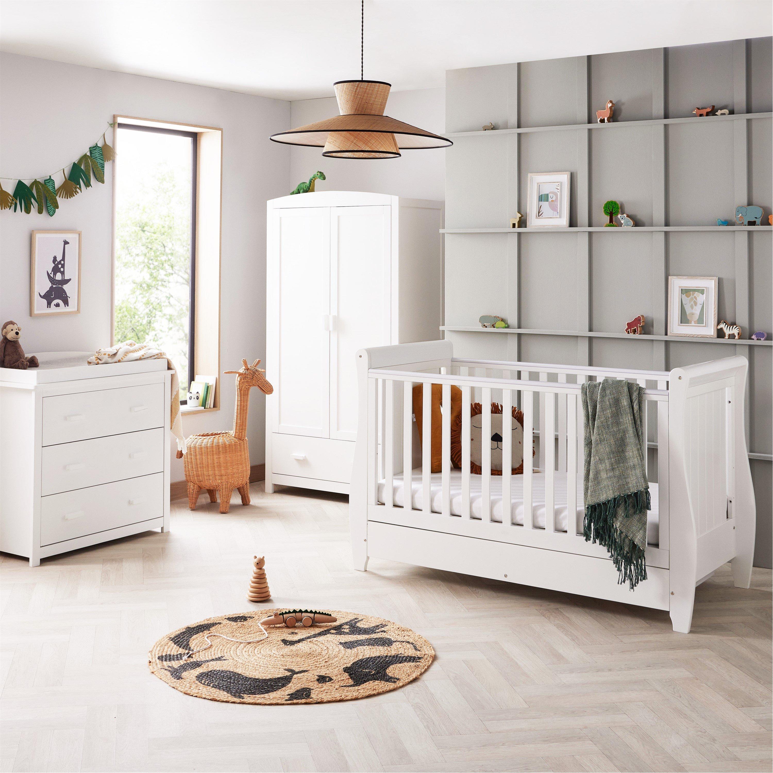 White - Babymore - Stella 3 Piece Room Set - White - 2
