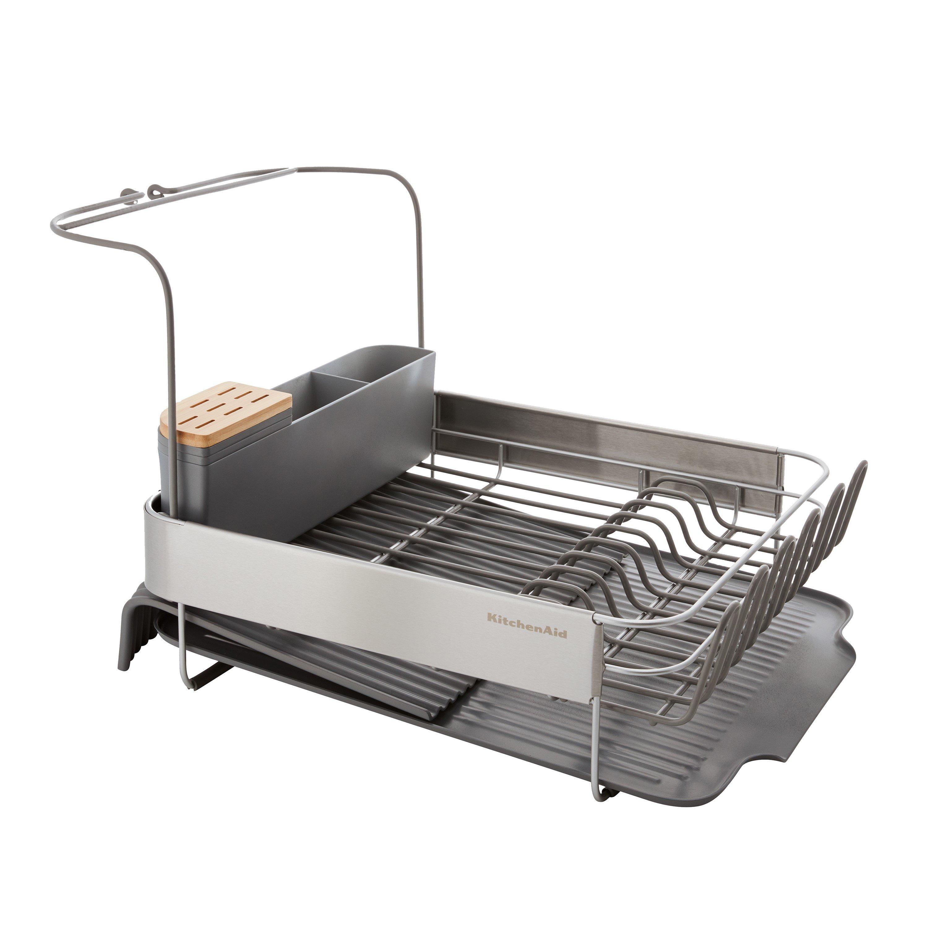 Grey - KitchenAid - Expandable Dish-Drying Rack - 1