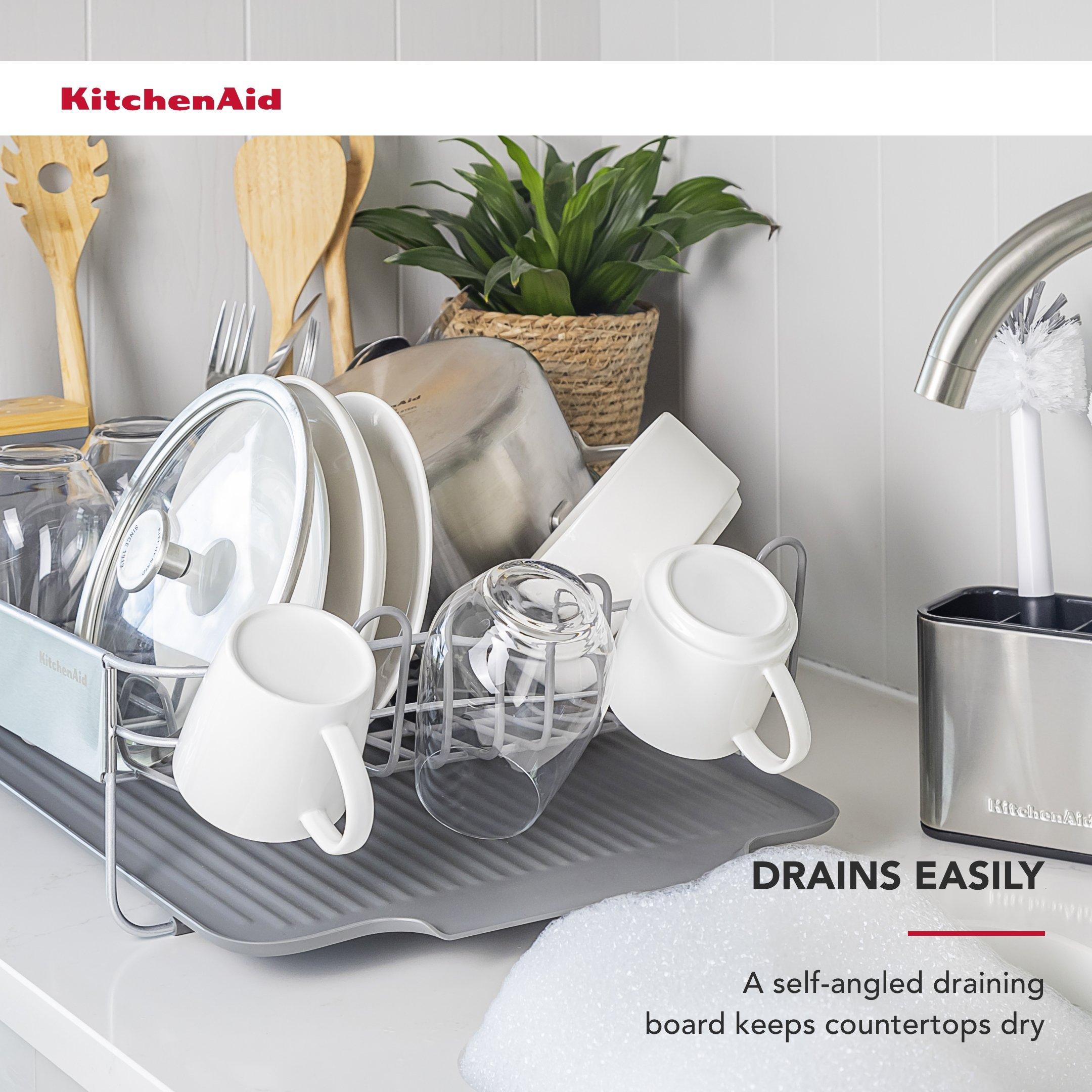 Grey - KitchenAid - Expandable Dish-Drying Rack - 3