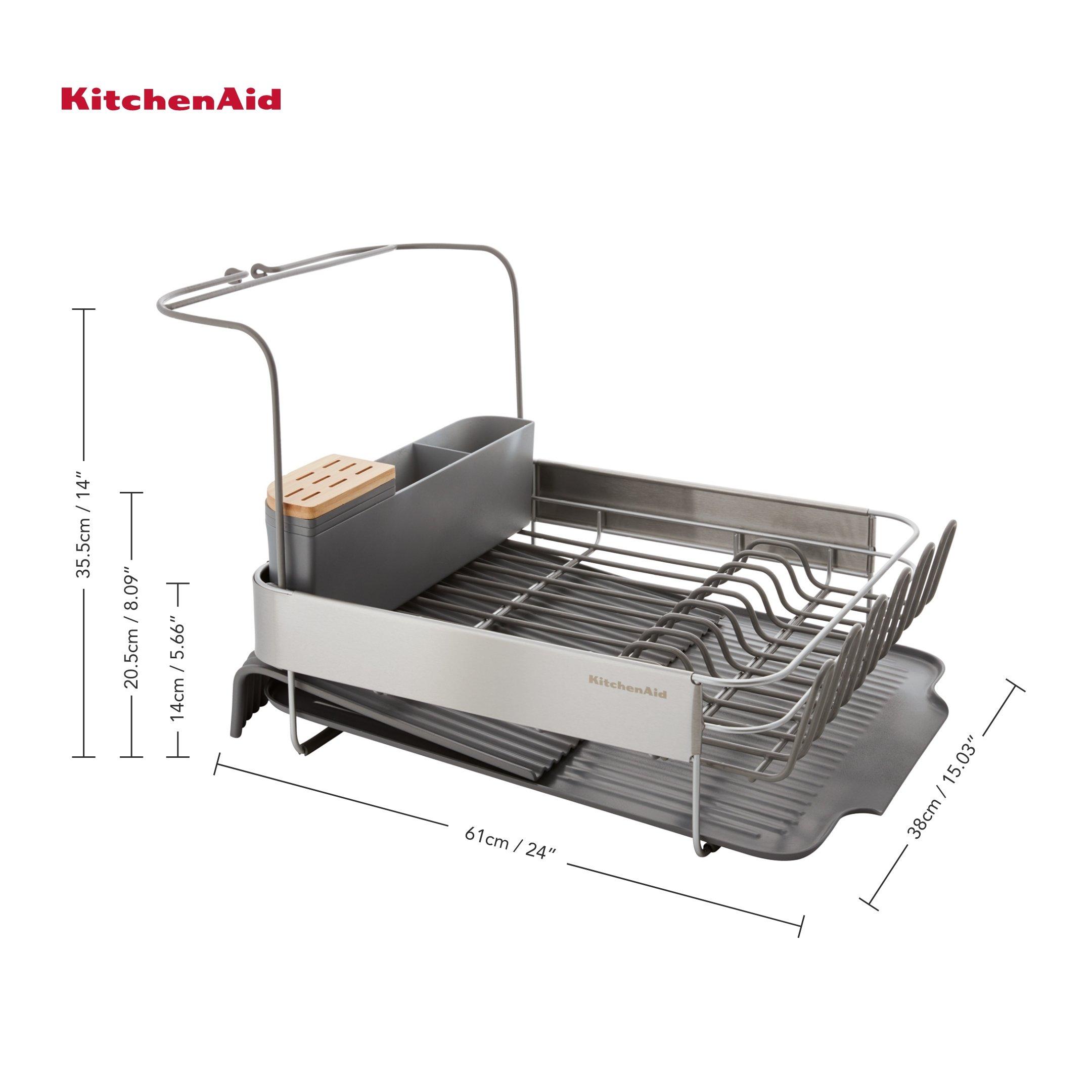 Grey - KitchenAid - Expandable Dish-Drying Rack - 6
