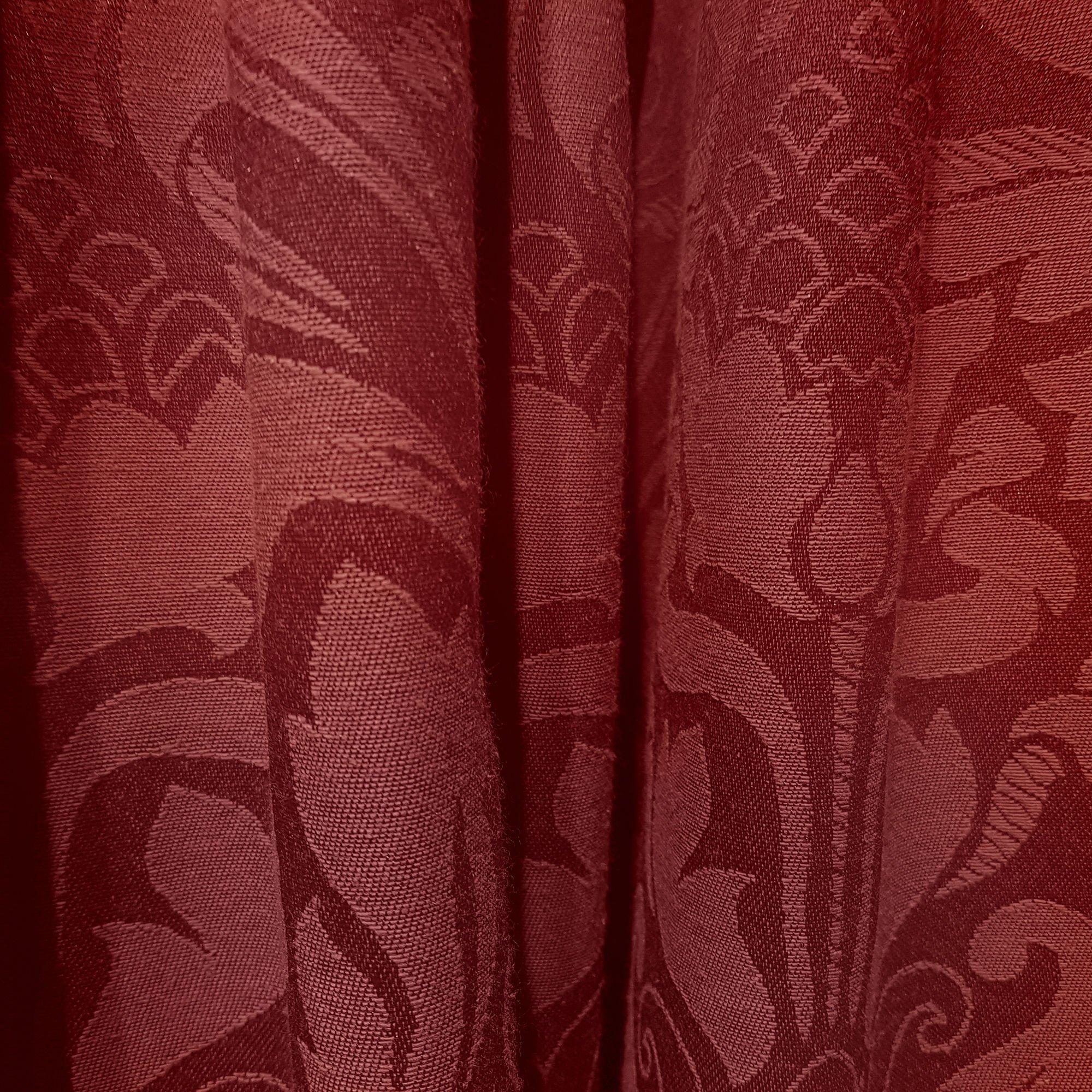 Burgundy - Dreams and Drapes - Eastbourne Pair of Pencil Pleat Curtains - 2