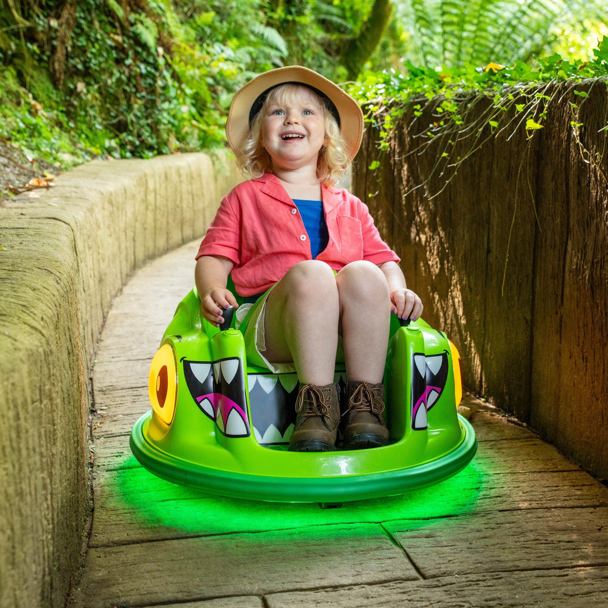 Green - Xootz - Animal Bumper Car Lithium - Dinosaur - 2