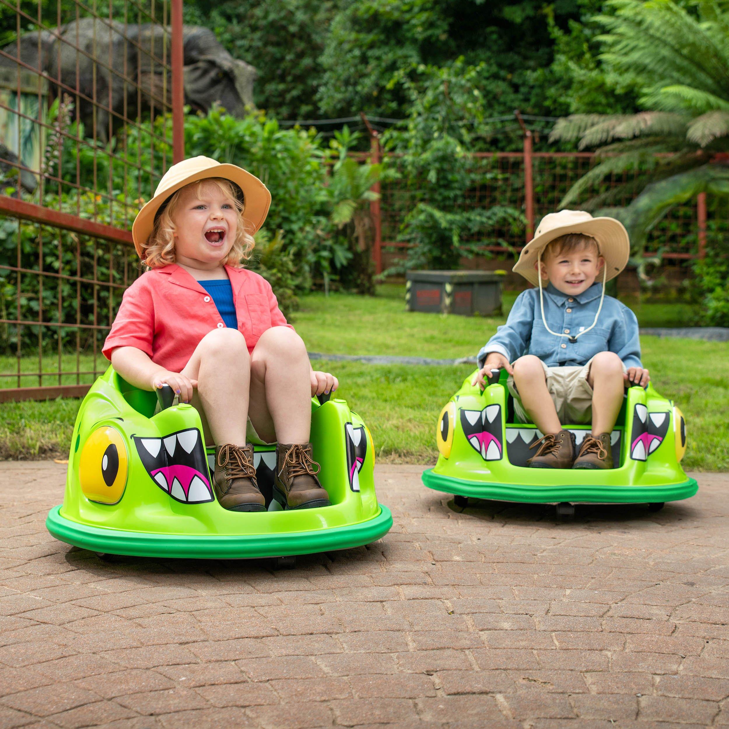 Green - Xootz - Animal Bumper Car Lithium - Dinosaur - 3