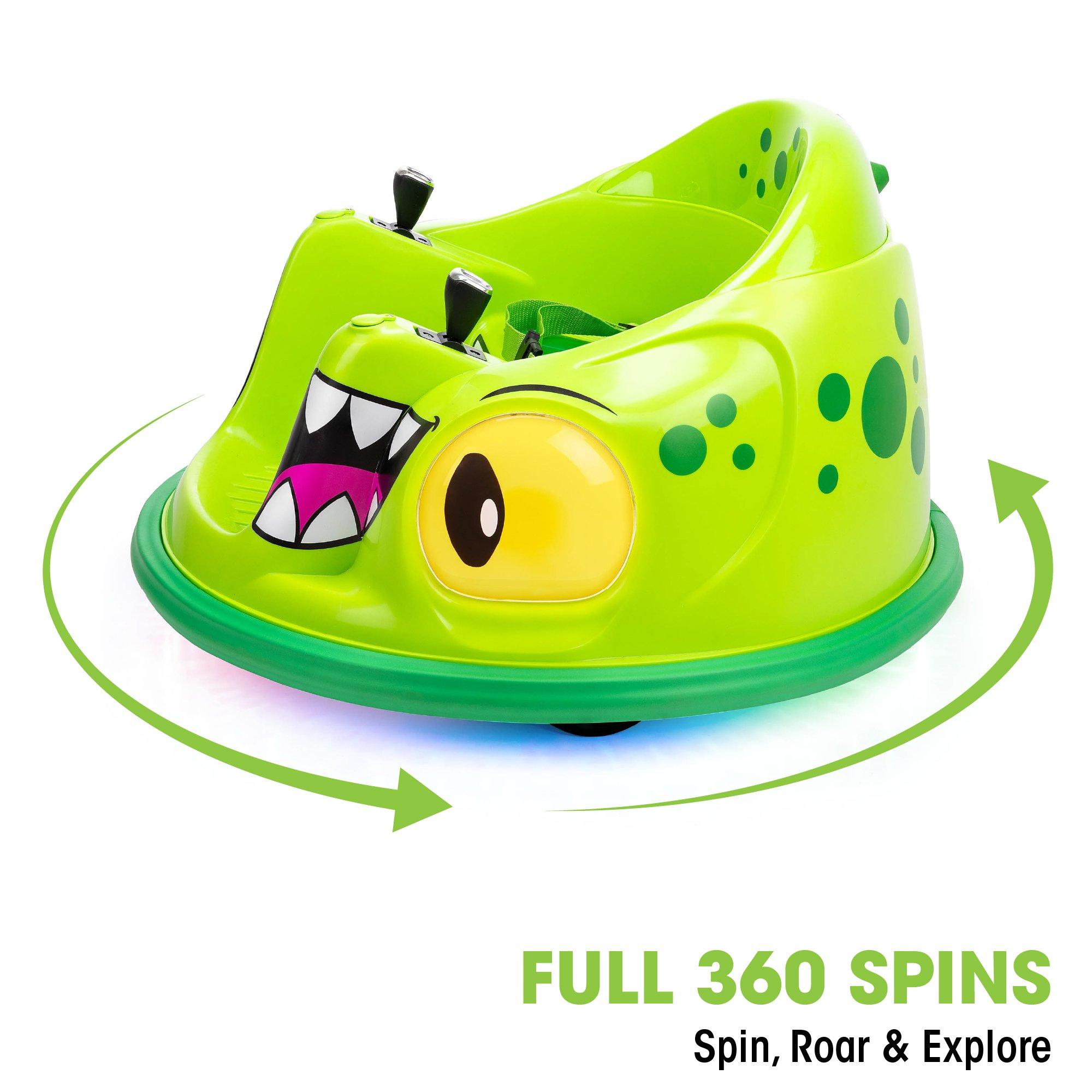 Green - Xootz - Animal Bumper Car Lithium - Dinosaur - 4
