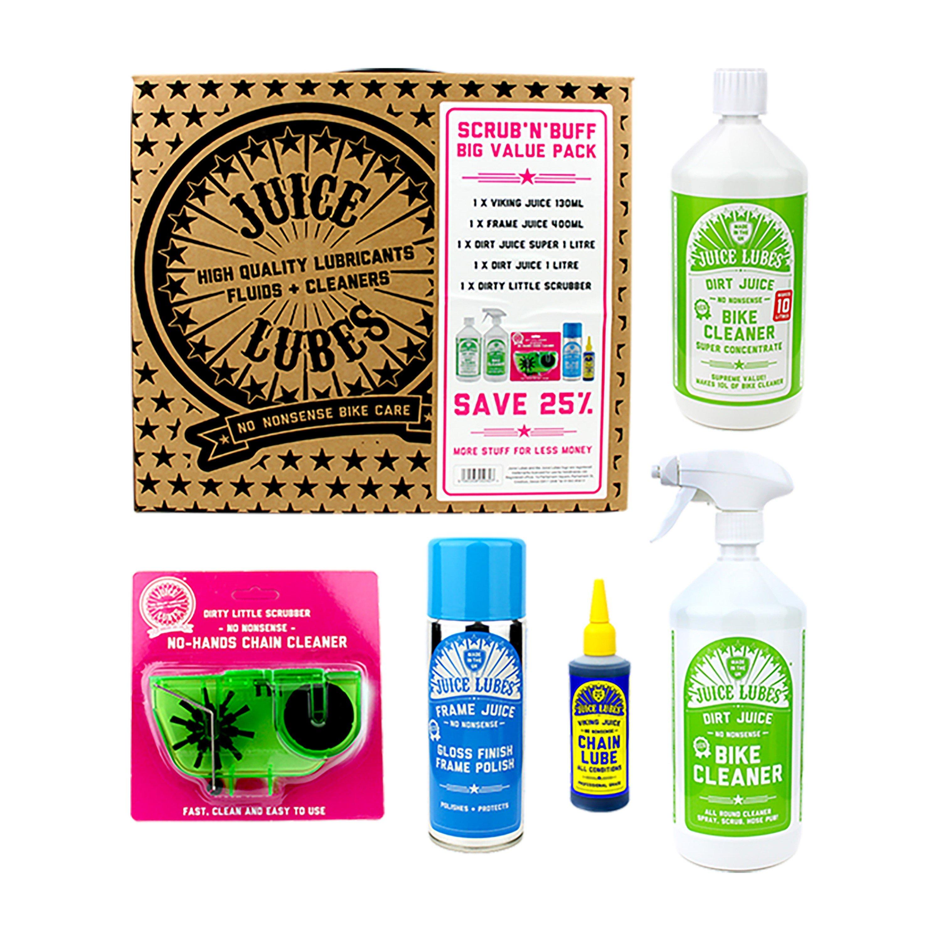 Juice Lubes | Scrub & Buff Pack, Mixed Bundle | Cycle Clean and Protect ...