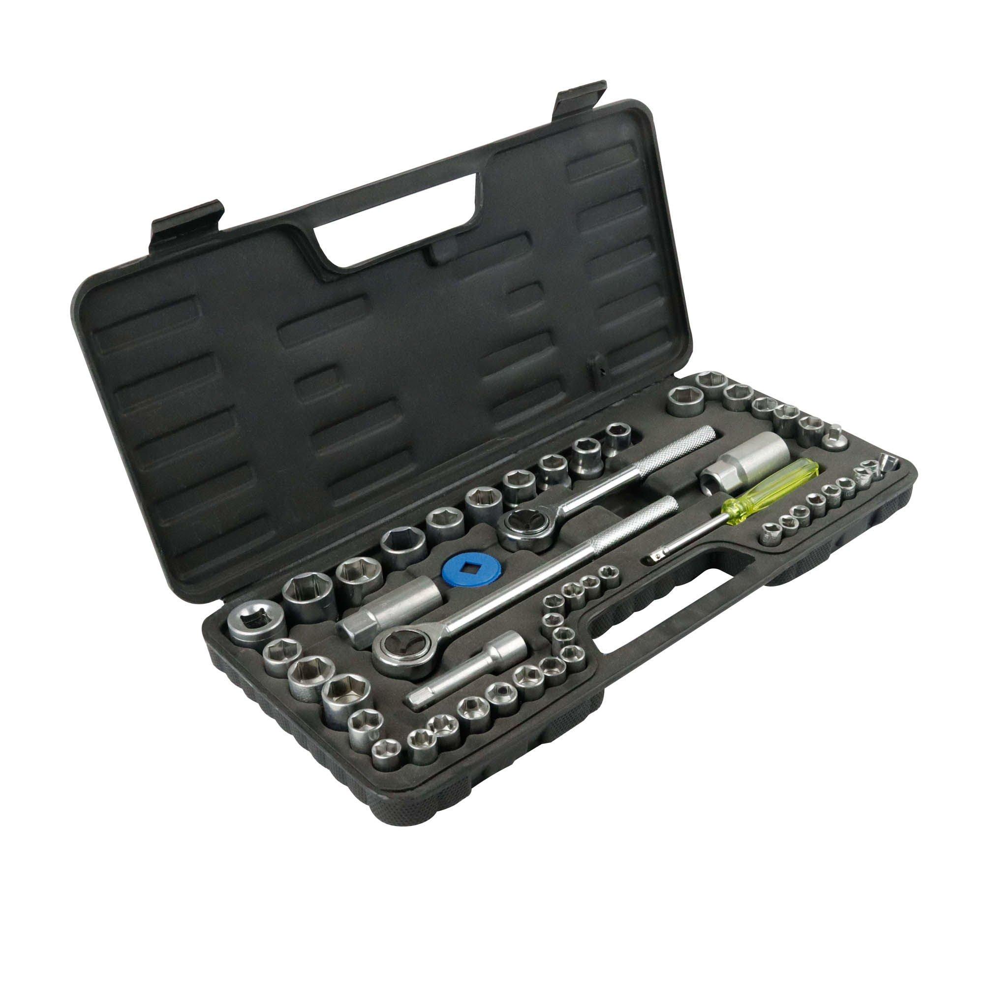Black - Streetwize - 52-piece Steel Socket Set - 1
