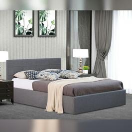 Comfy Living Fabric Gas Lift Bed and Mattress