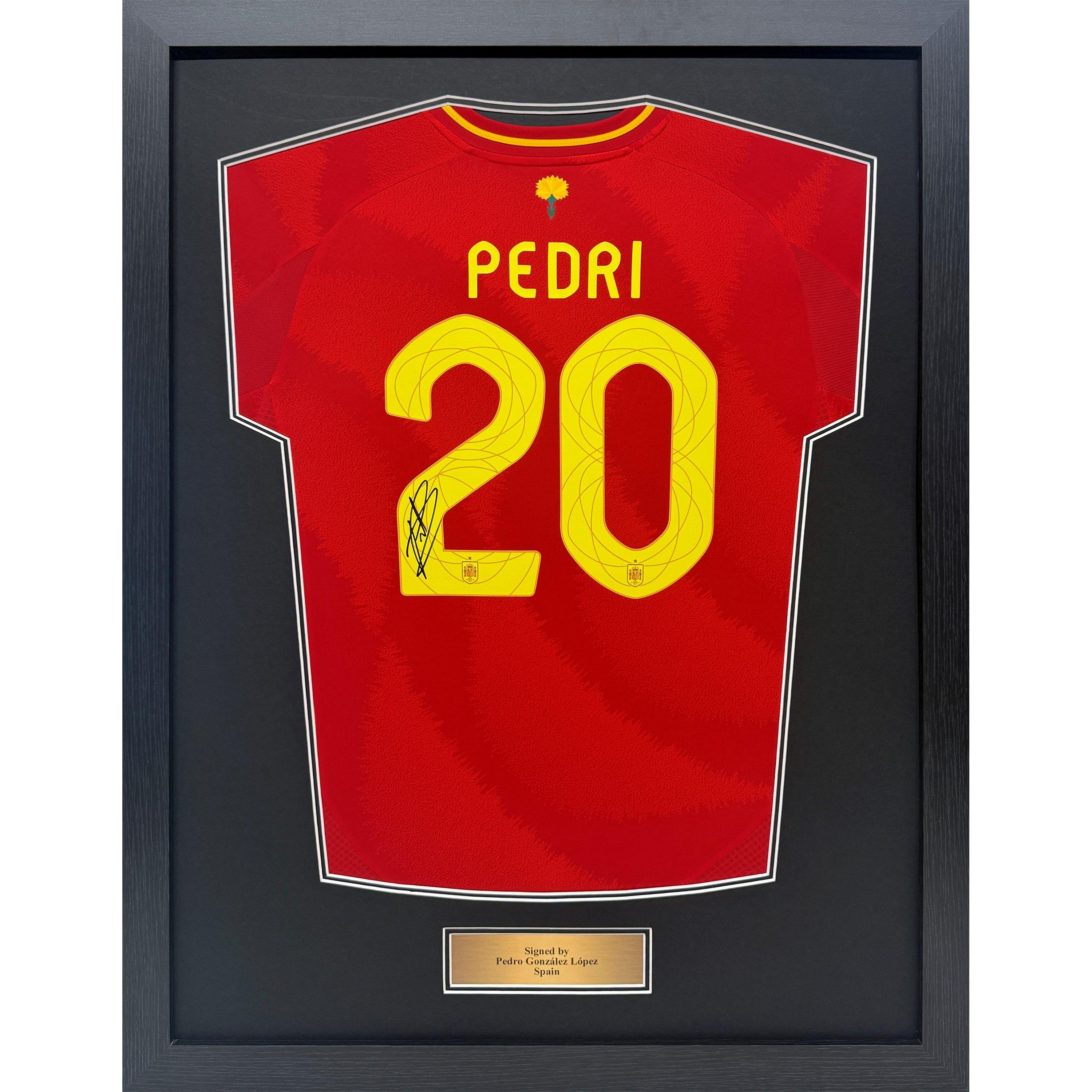 Red - AllStarSignings Ltd - Pedri Signed & Framed Spain football shirt - 1