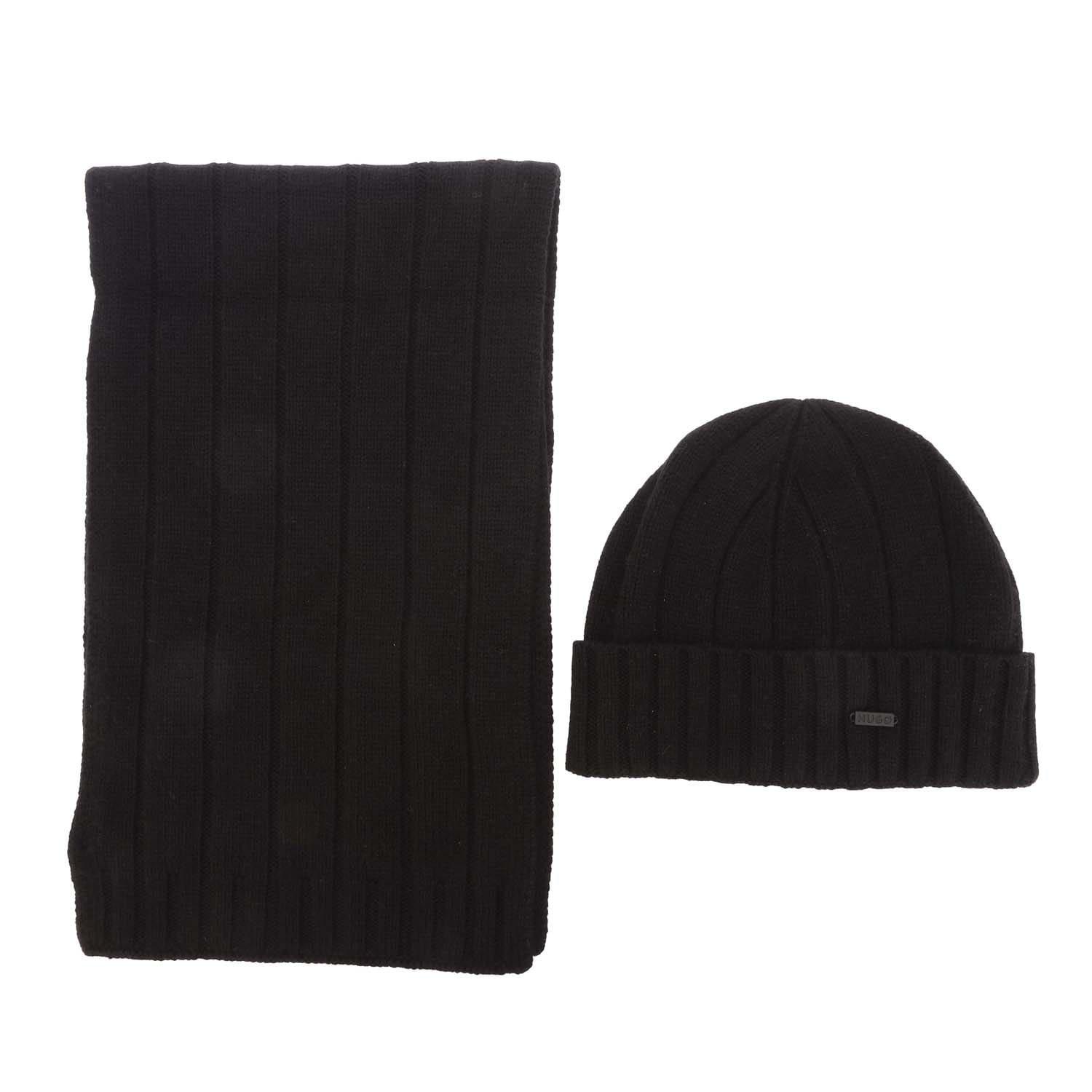 Black - Hugo - Zohoh Hat & Scarf Set - 1