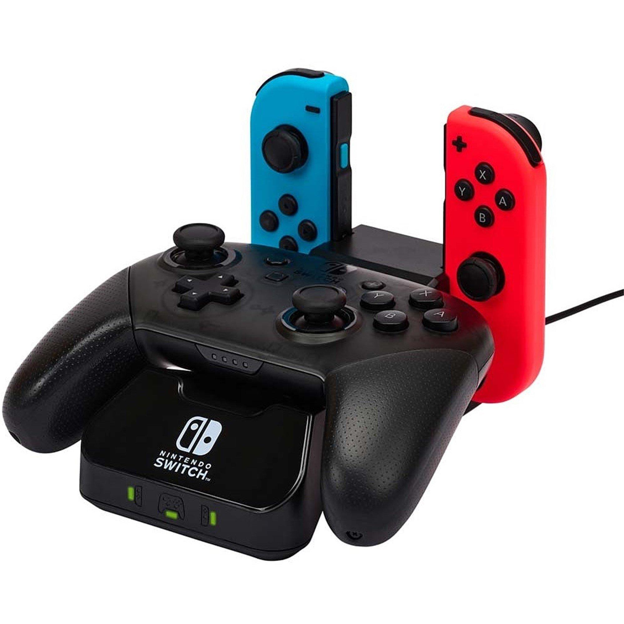Black - PowerA - Controller Charging Base for Switch - 1