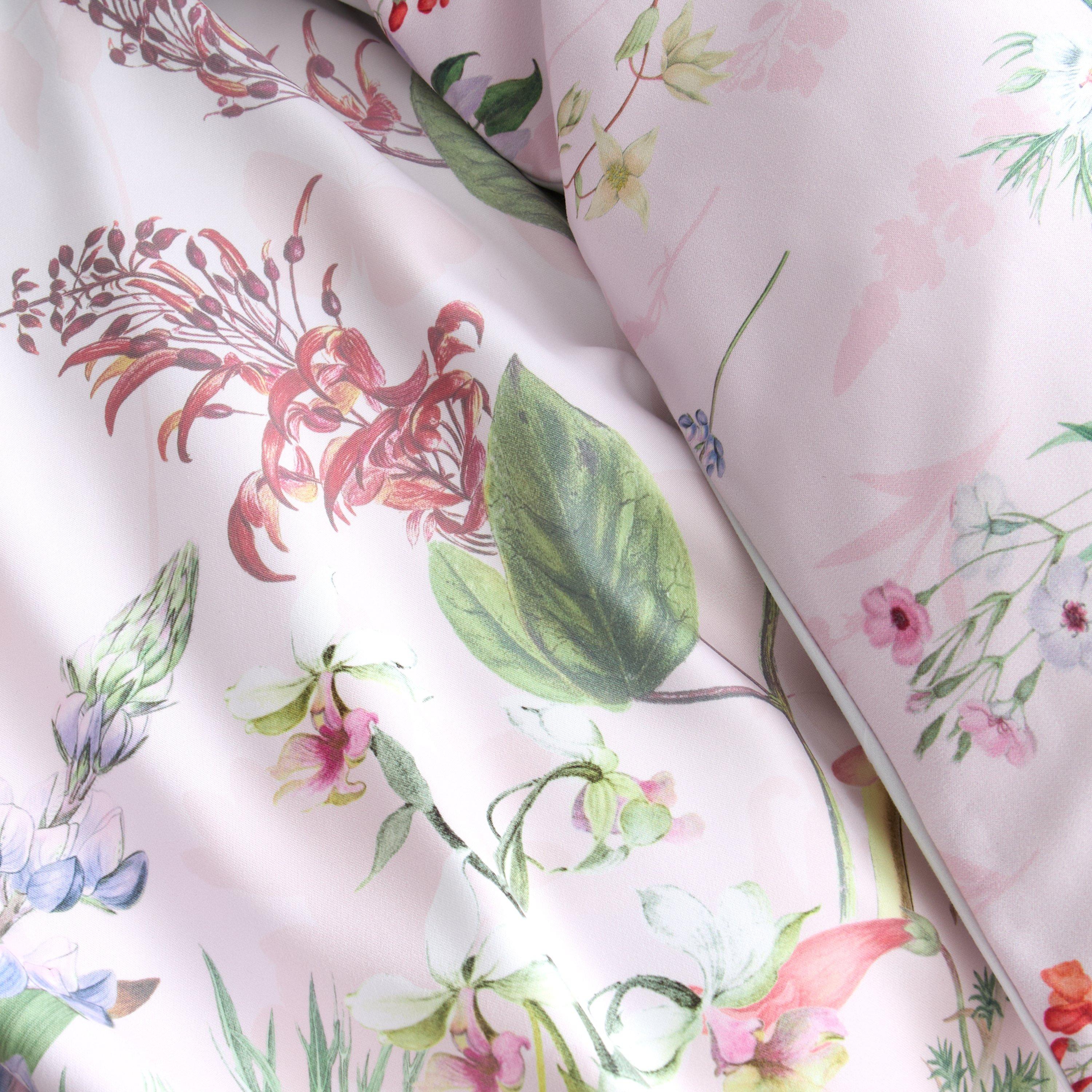 Pink - RHS by Catherine Lansfield - Enchanted Butterfly Garden So Soft Duvet Cover Set - 5