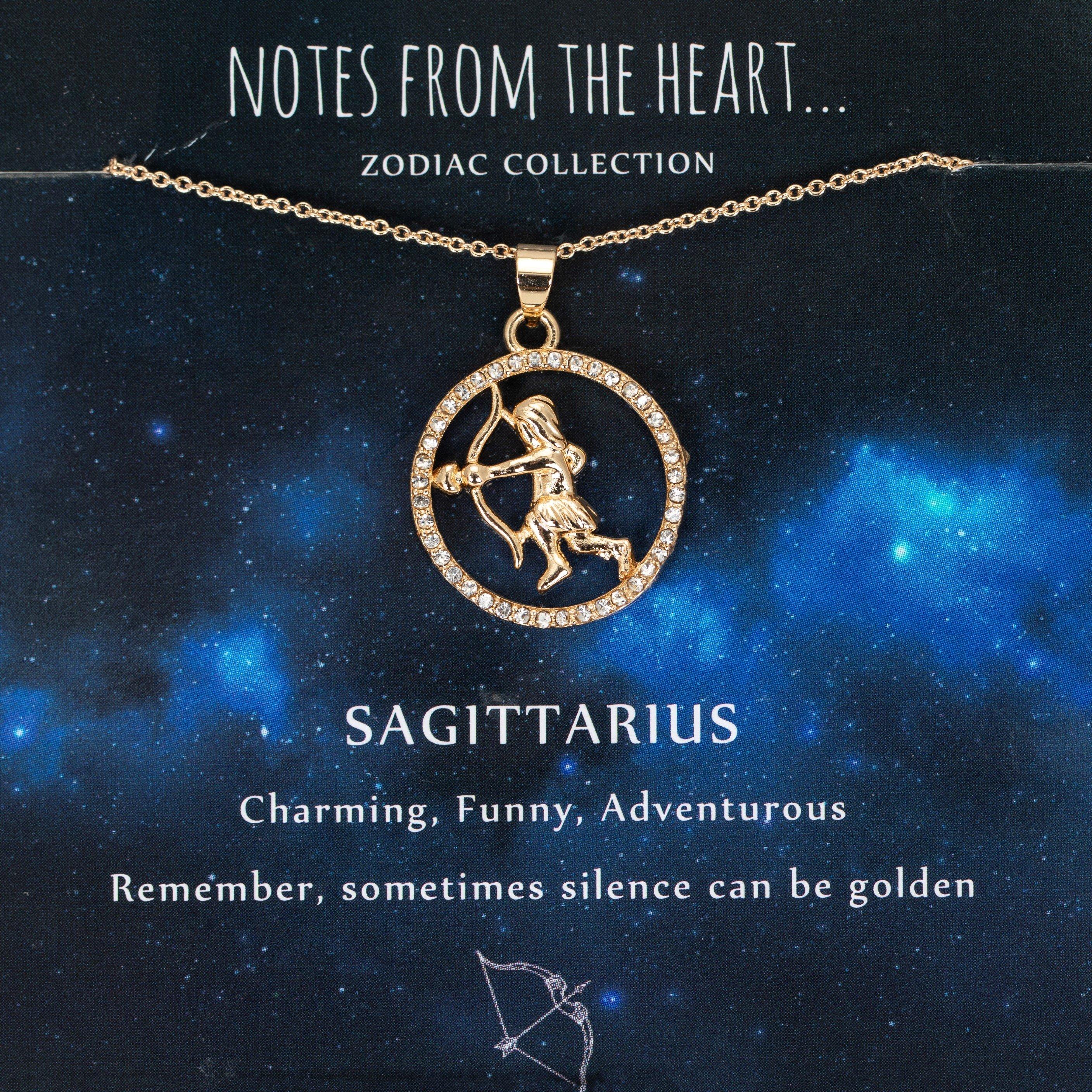 Notes From The Heart Women's Zodiac Pendant - Gold