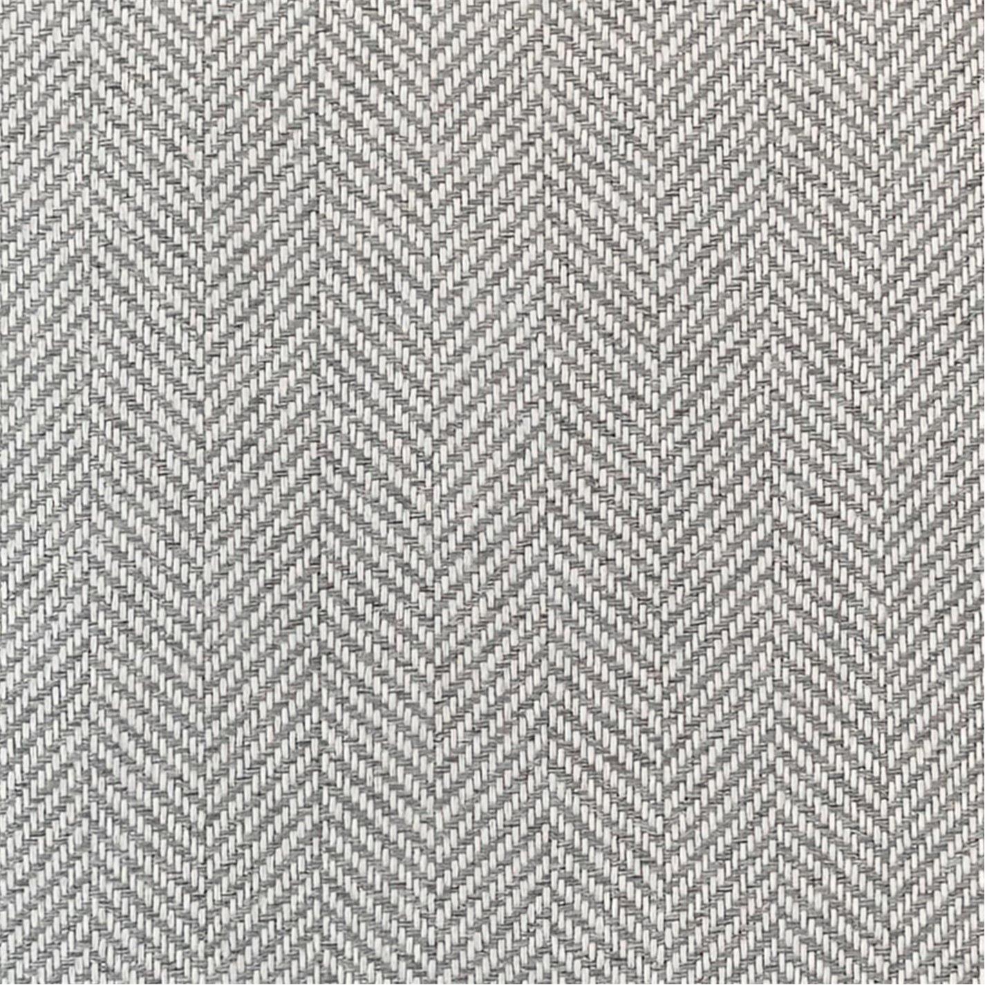 Grey - Enhanced Living - Chester 100% Blackout Herringbone Eyelet Curtains - 4