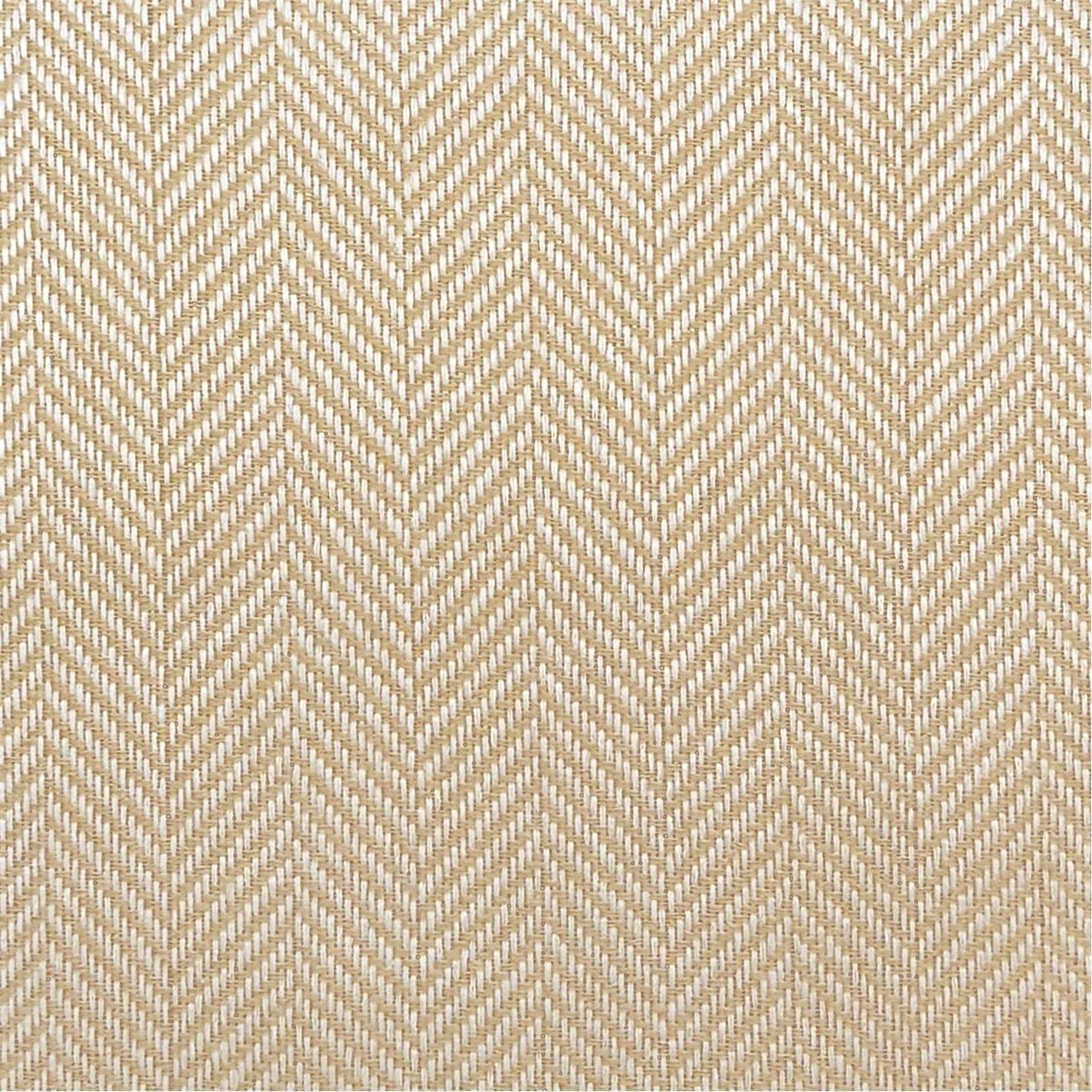 Natural - Enhanced Living - Chester 100% Blackout Herringbone Eyelet Curtains - 4