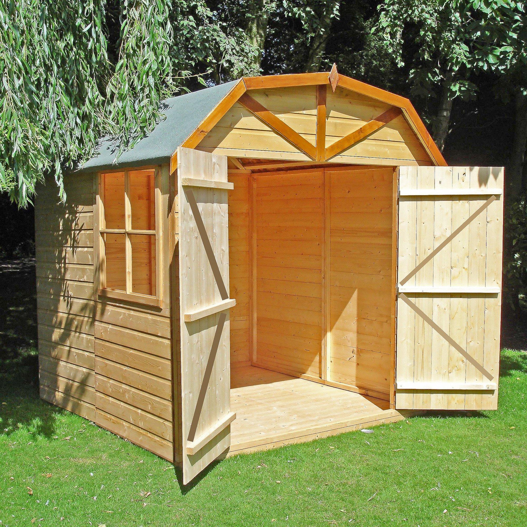 Wood - Shire - Barn Shiplap Dipped Shed 7x7 - 1
