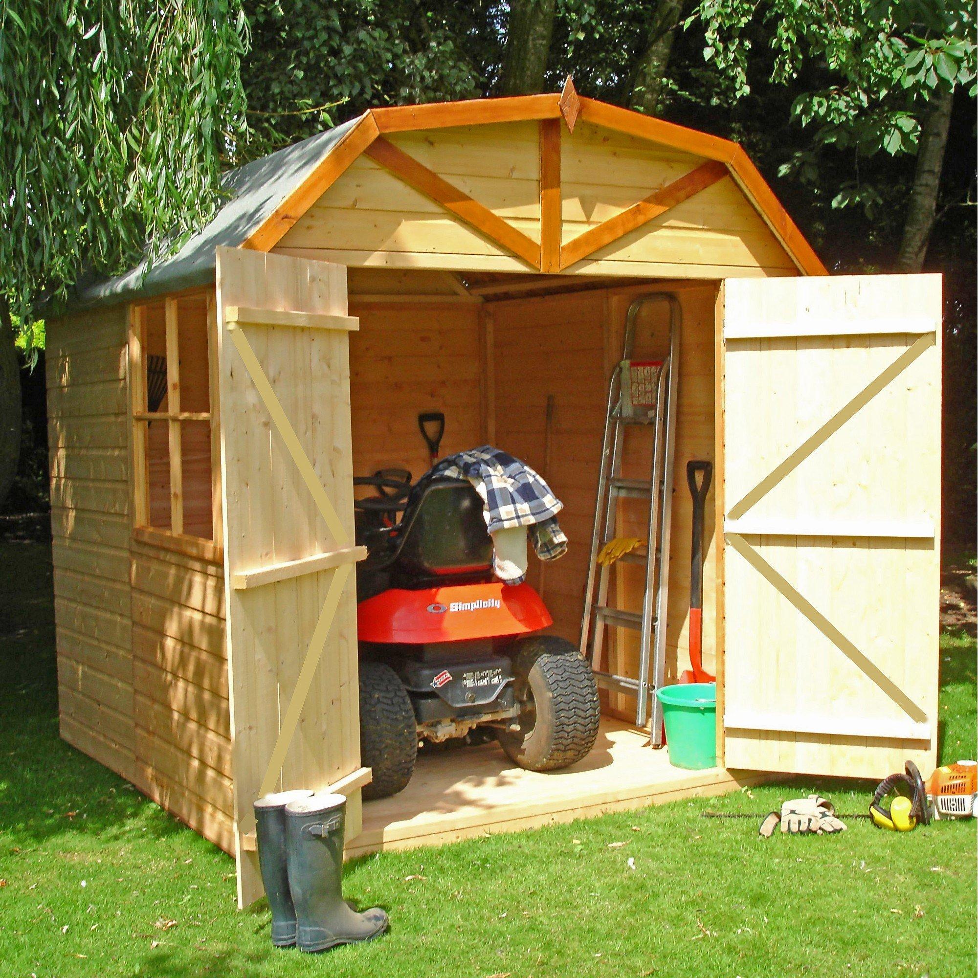 Wood - Shire - Barn Shiplap Dipped Shed 7x7 - 5