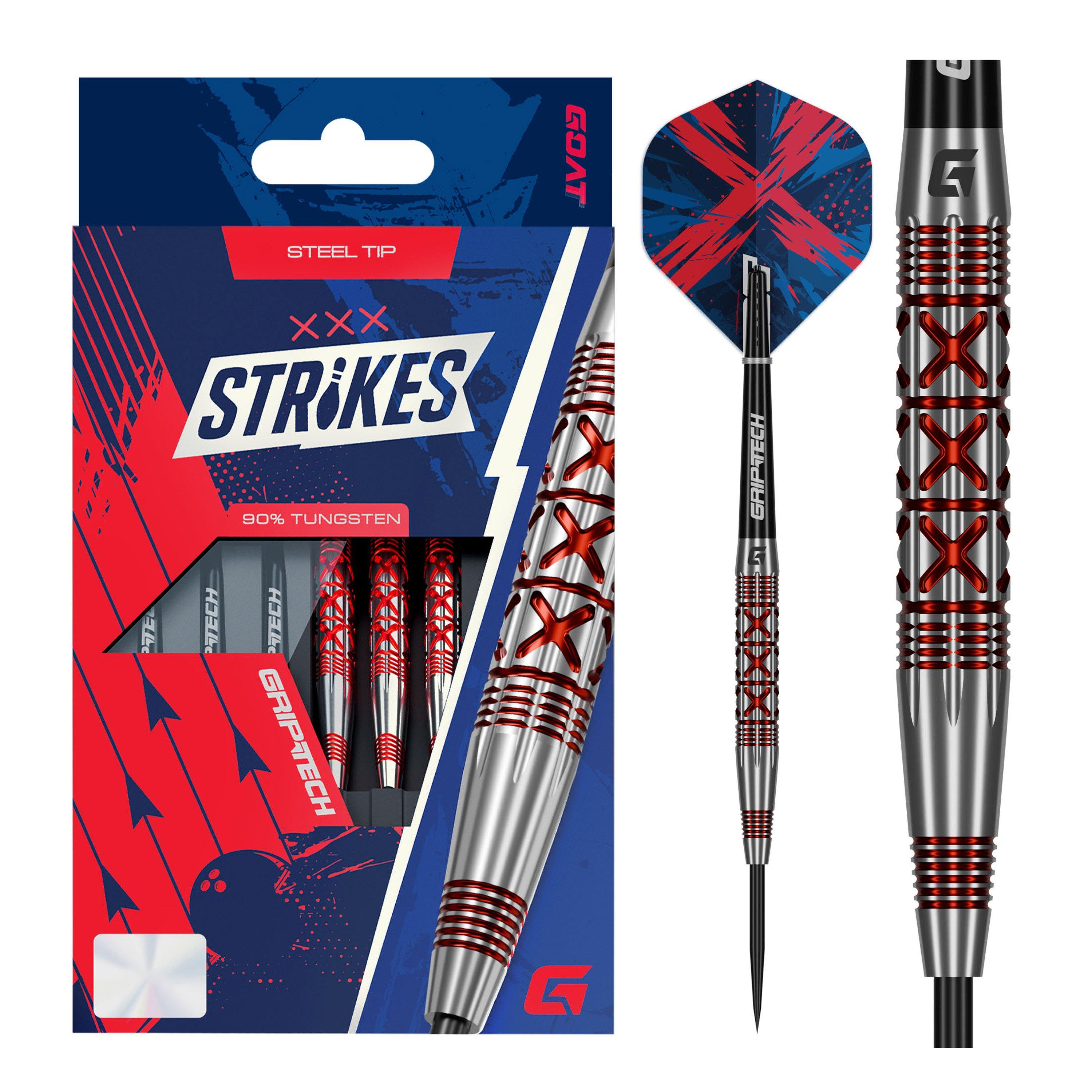 Goat  Strike Tungsten Steel Tip Darts - Red - 25.5g