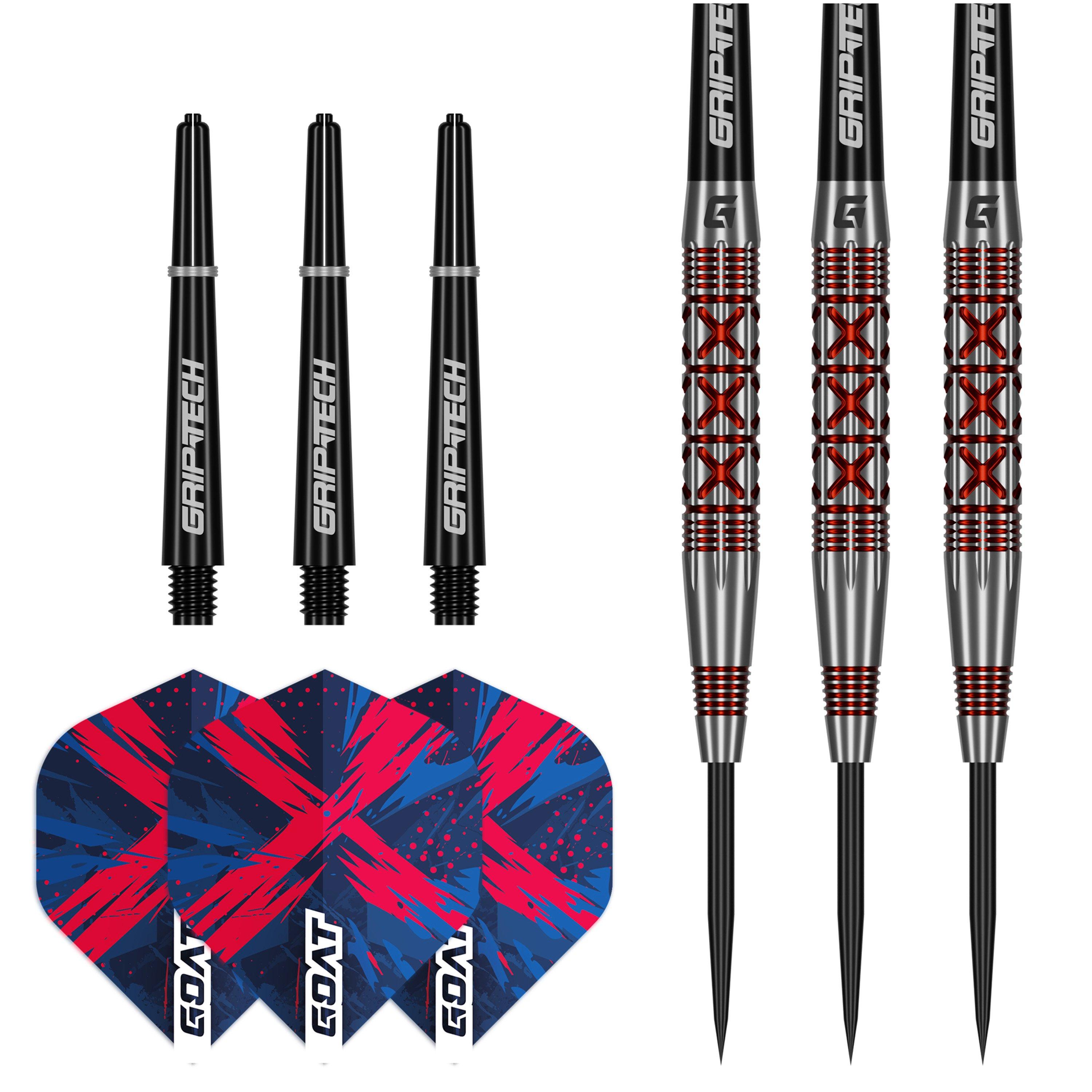 Red - GOAT - GOAT Strike 90% Tungsten Steel tip Darts - 3