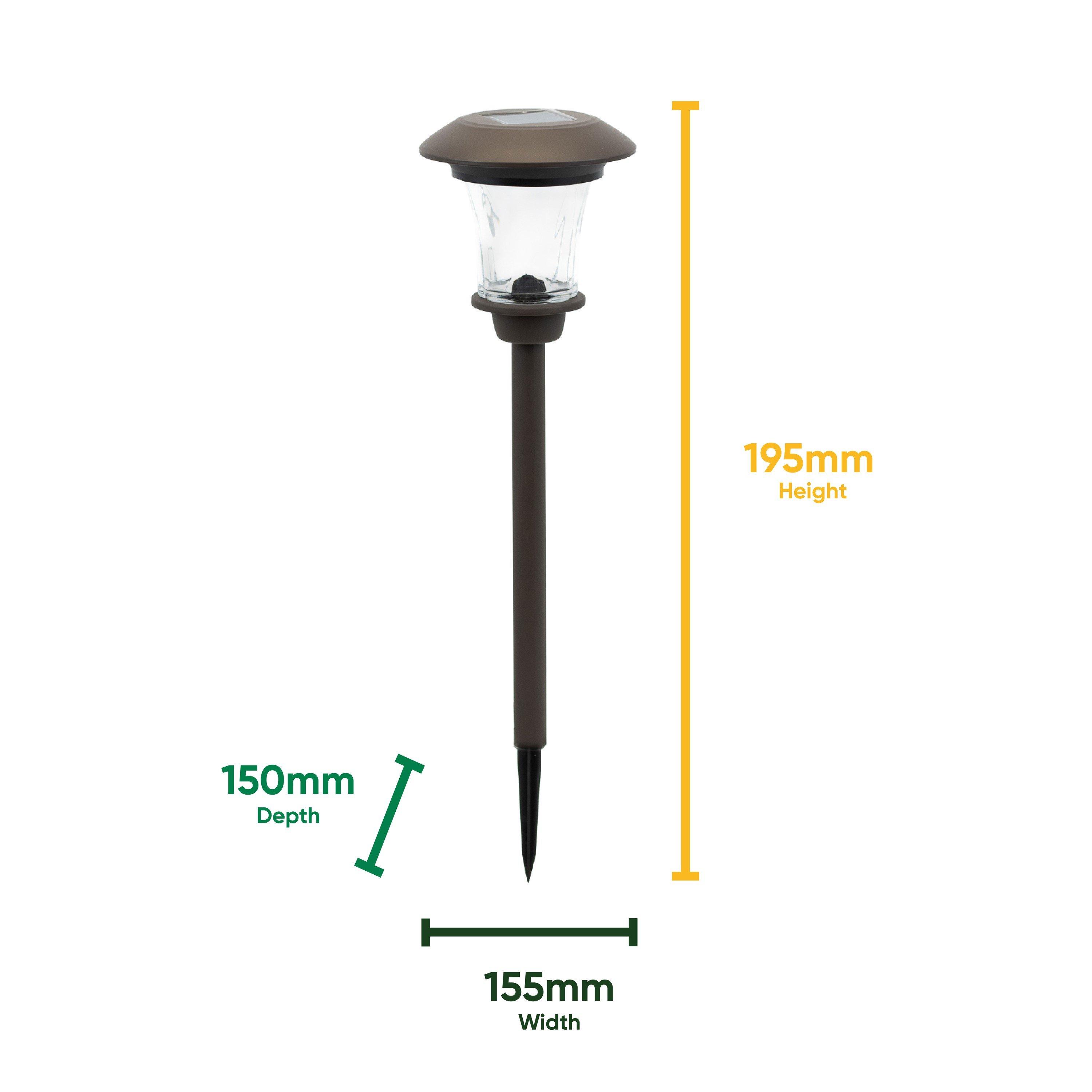 Black - Streetwize - Solar Metal Pathway Stake Lights (Pack of 4) - 2