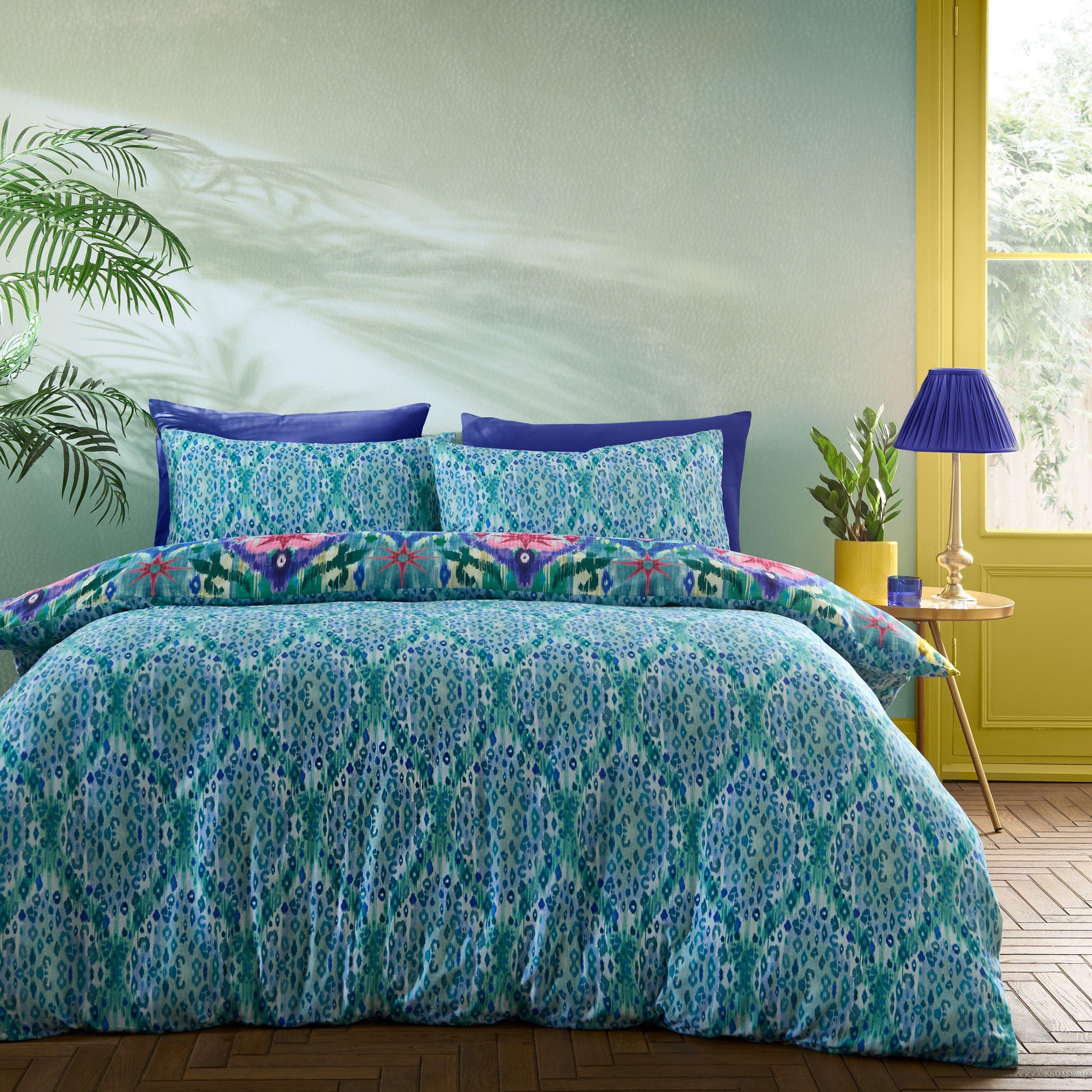 Blue - Matthew Williamson - Ikat 200 TC Cotton Sateen Duvet Cover Set - 2